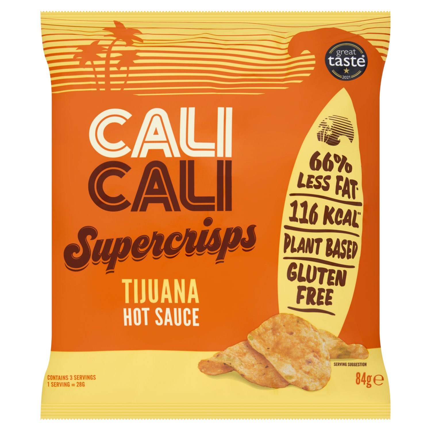 Cali Cali Gluten Free Tijuana Hot Sauce Crisps Bag (84 g)