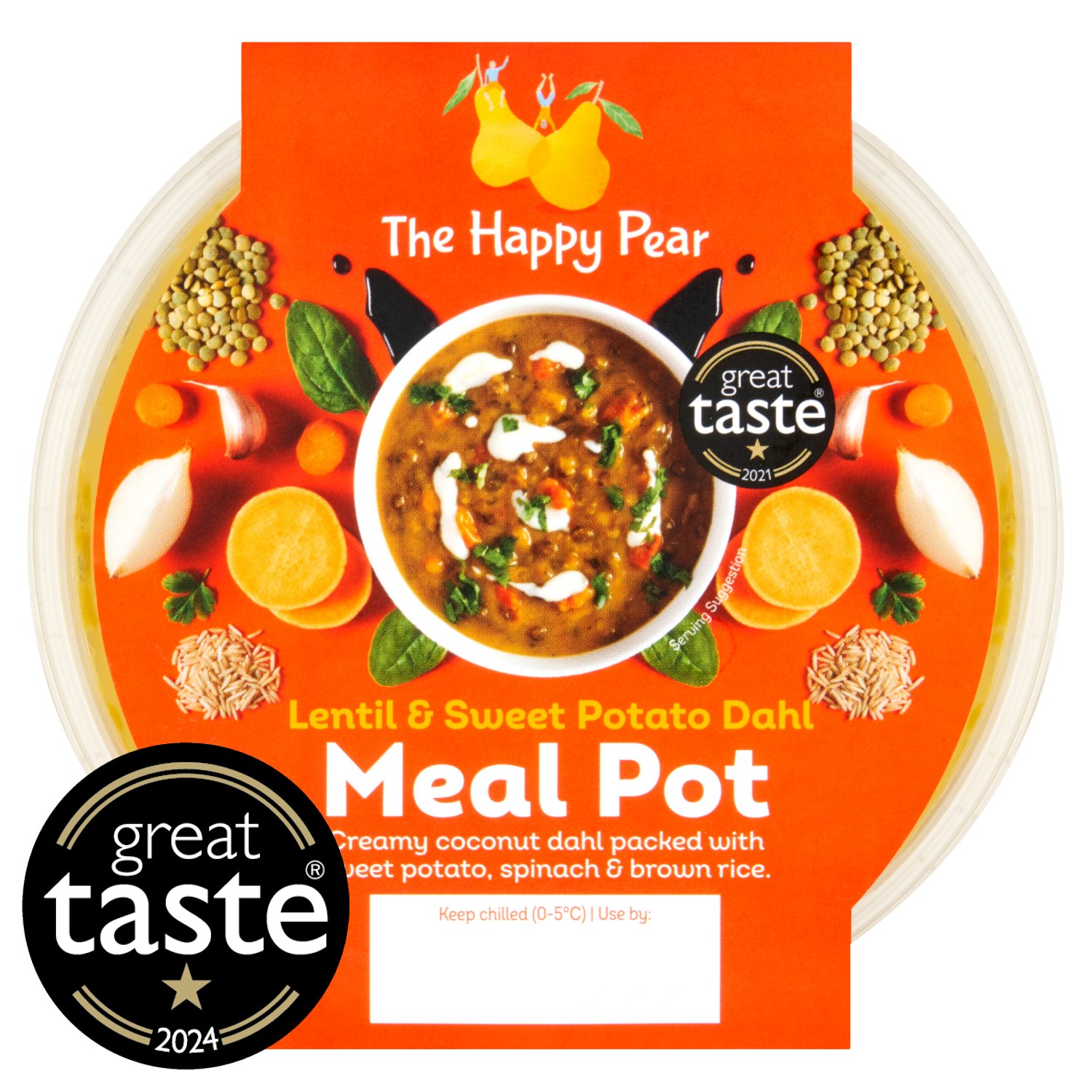 The Happy Pear Lentil & Sweet Potato Dahl Meal Pot (380 g)