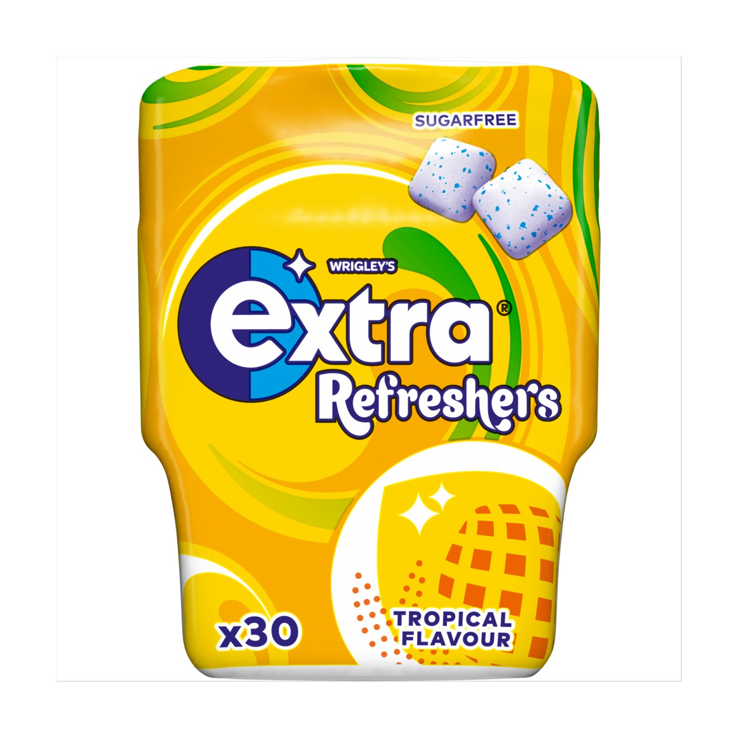 Wrigley's Extra Refreshers Tropical Gum Bottle (67.2 g)