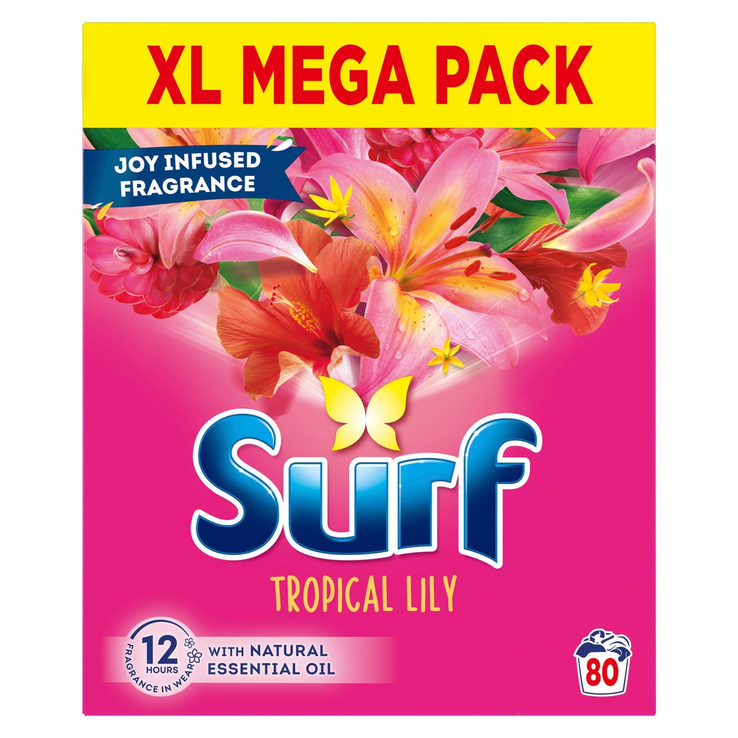 Surf Tropical Lily Powder 80 Wash XL Mega Pack (4 kg)