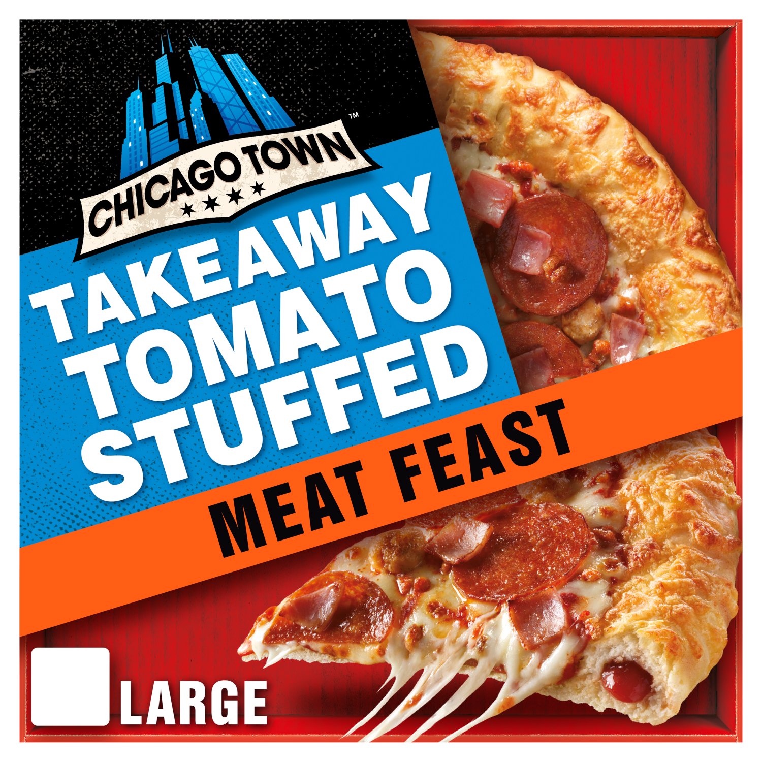 Chicago Town Stuffed Crust Meat Feast Pizza (640 g)