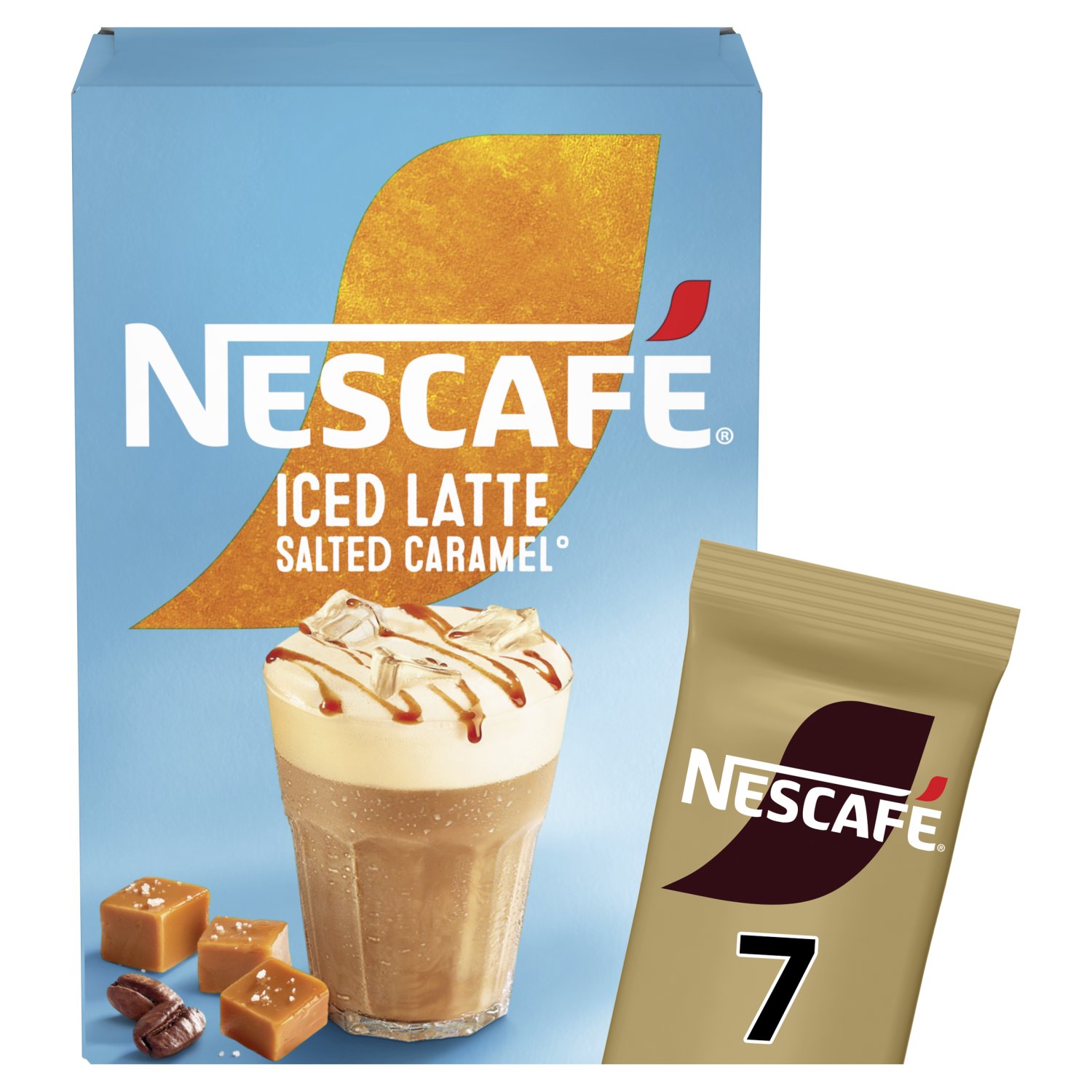 Nescafé Gold Iced Salted Caramel Latte Sachets (102 g)