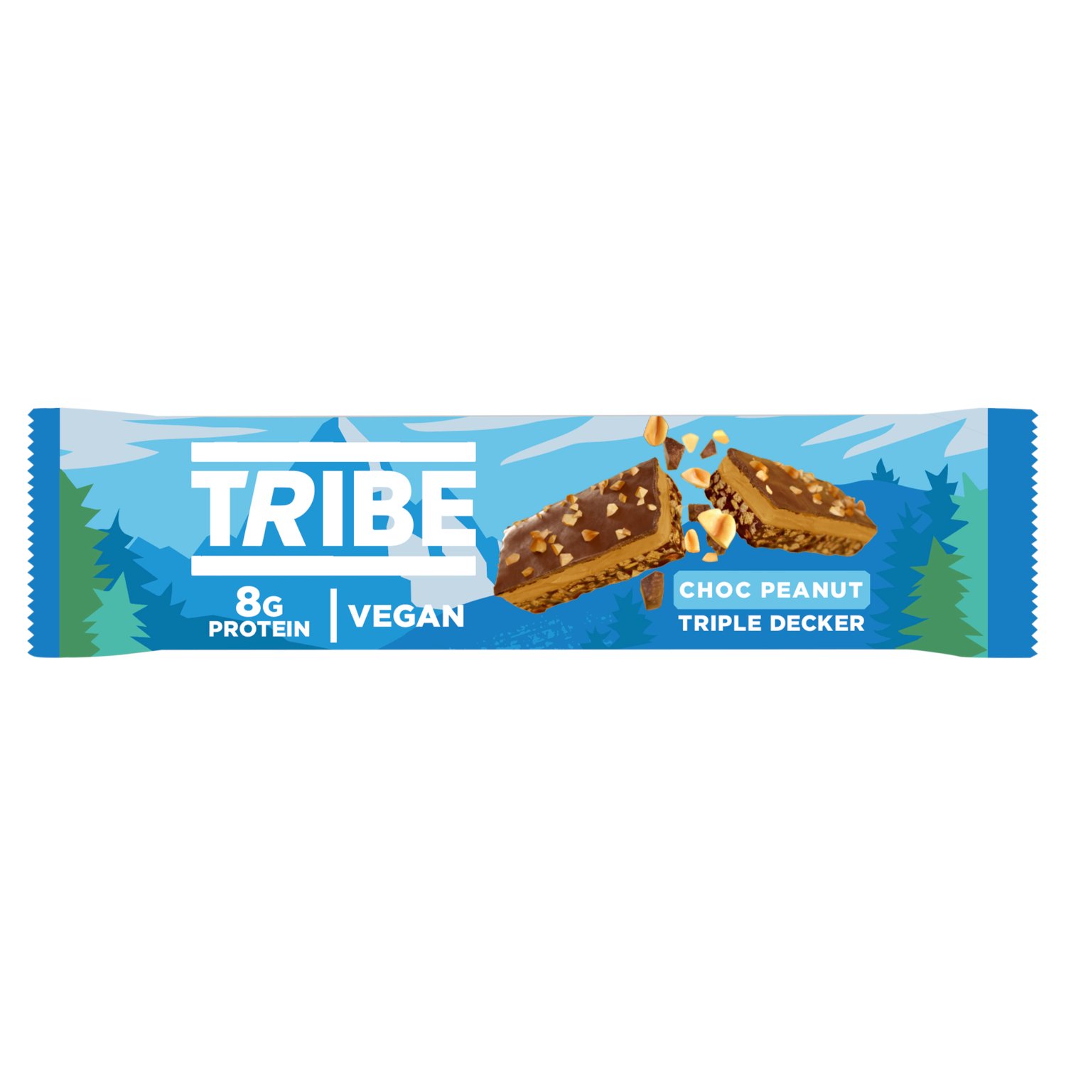 Tribe Triple Decker Chocolate Peanut Butter Bar (40 g)