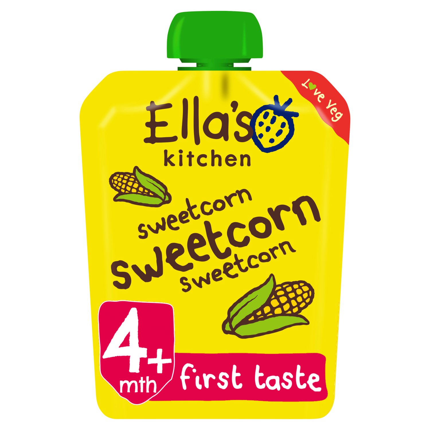 Ella's Kitchen Sweetcorn Sweetcorn Sweetcorn Pouch 4+Months (70 g)