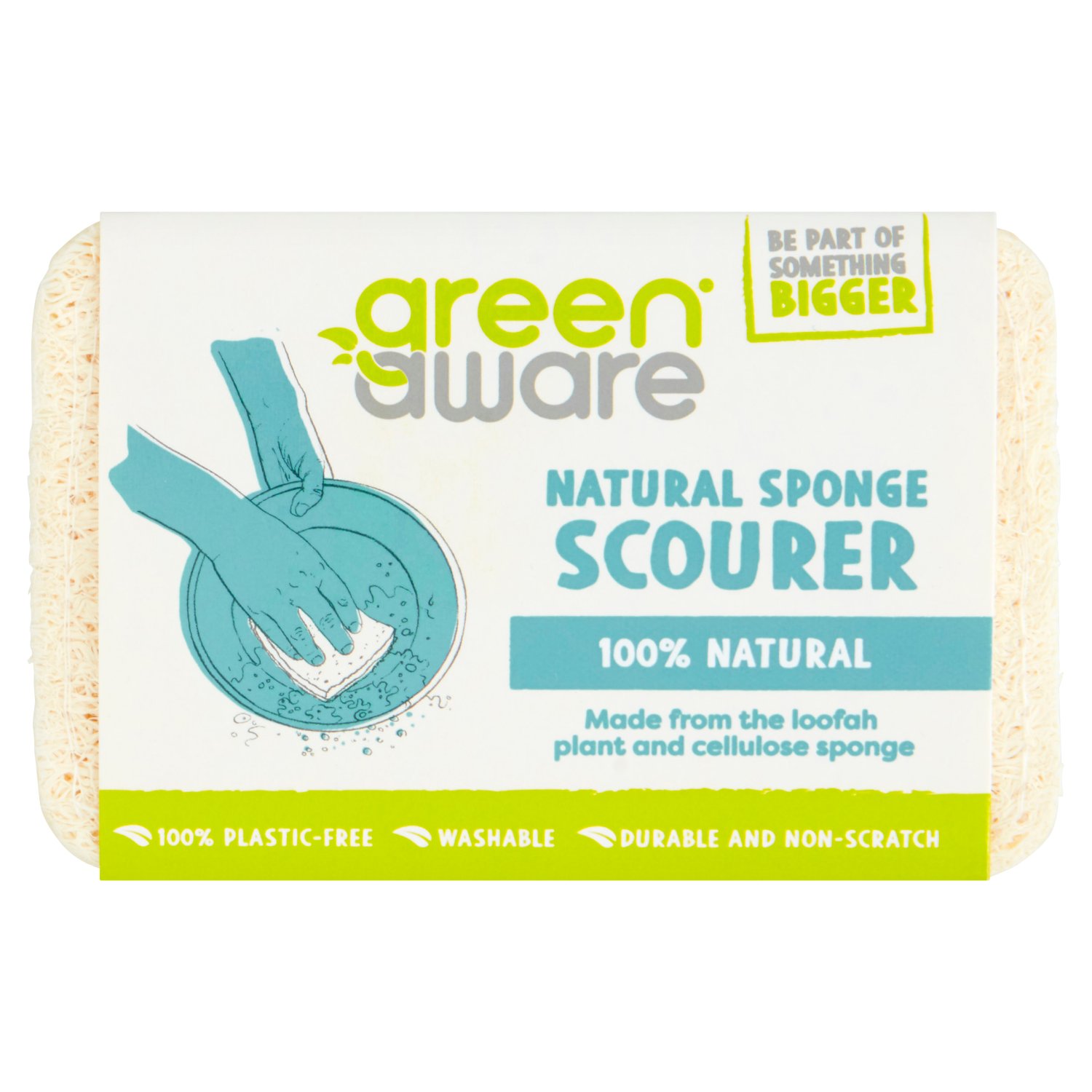 Greenaware Natural Sponge Scourer (1 Piece)