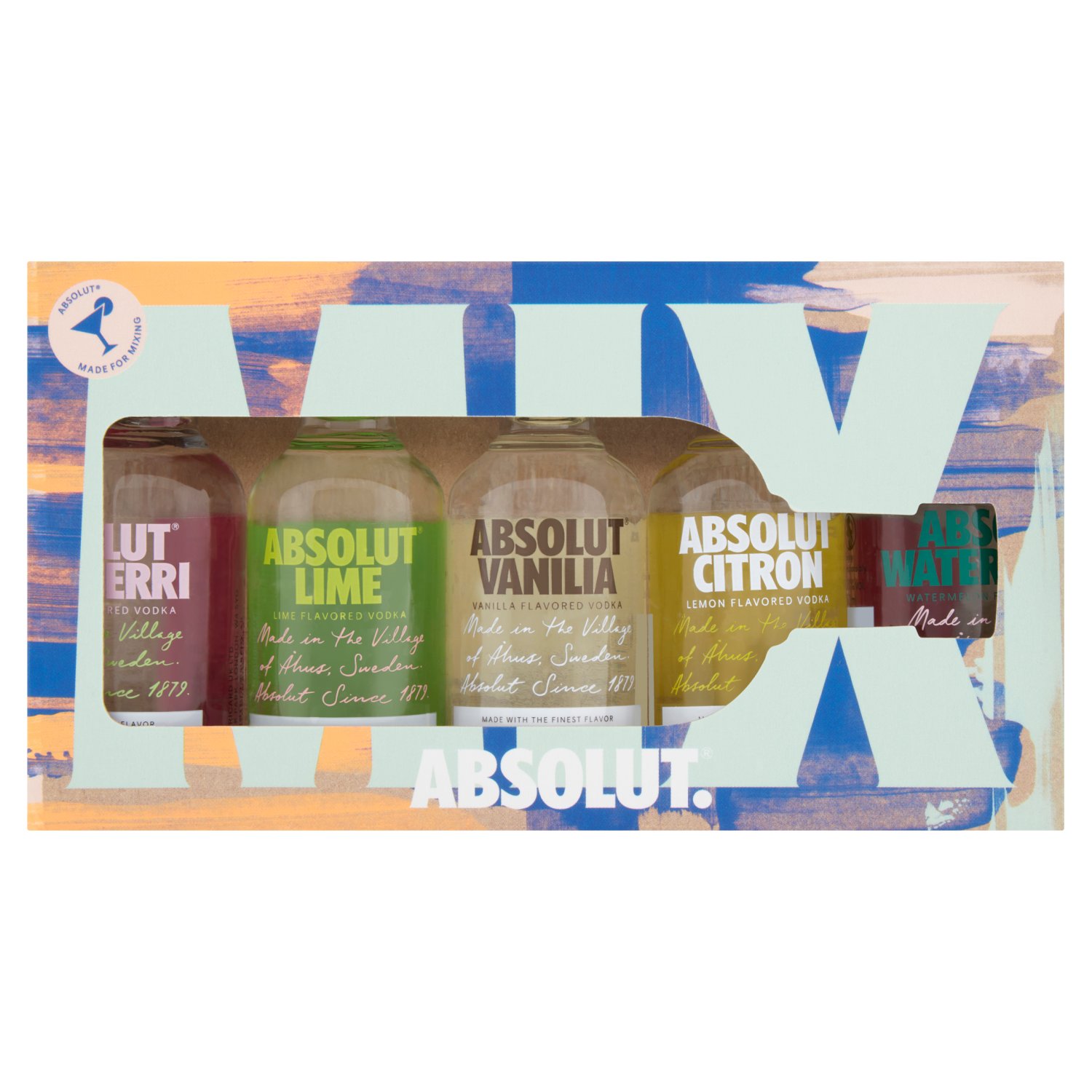 Absolut Vodka Miniature Mix Gift 5 Pack (50 cl)