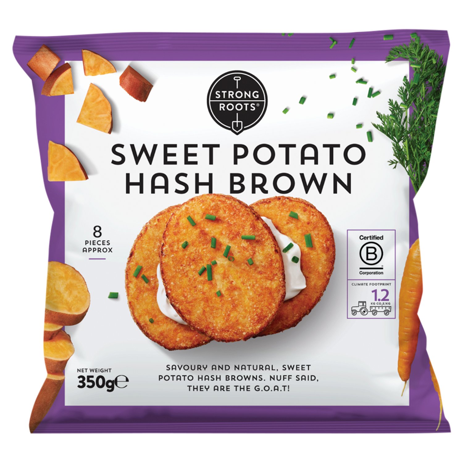 Strong Roots Sweet Potato Hash Brown (350 g)