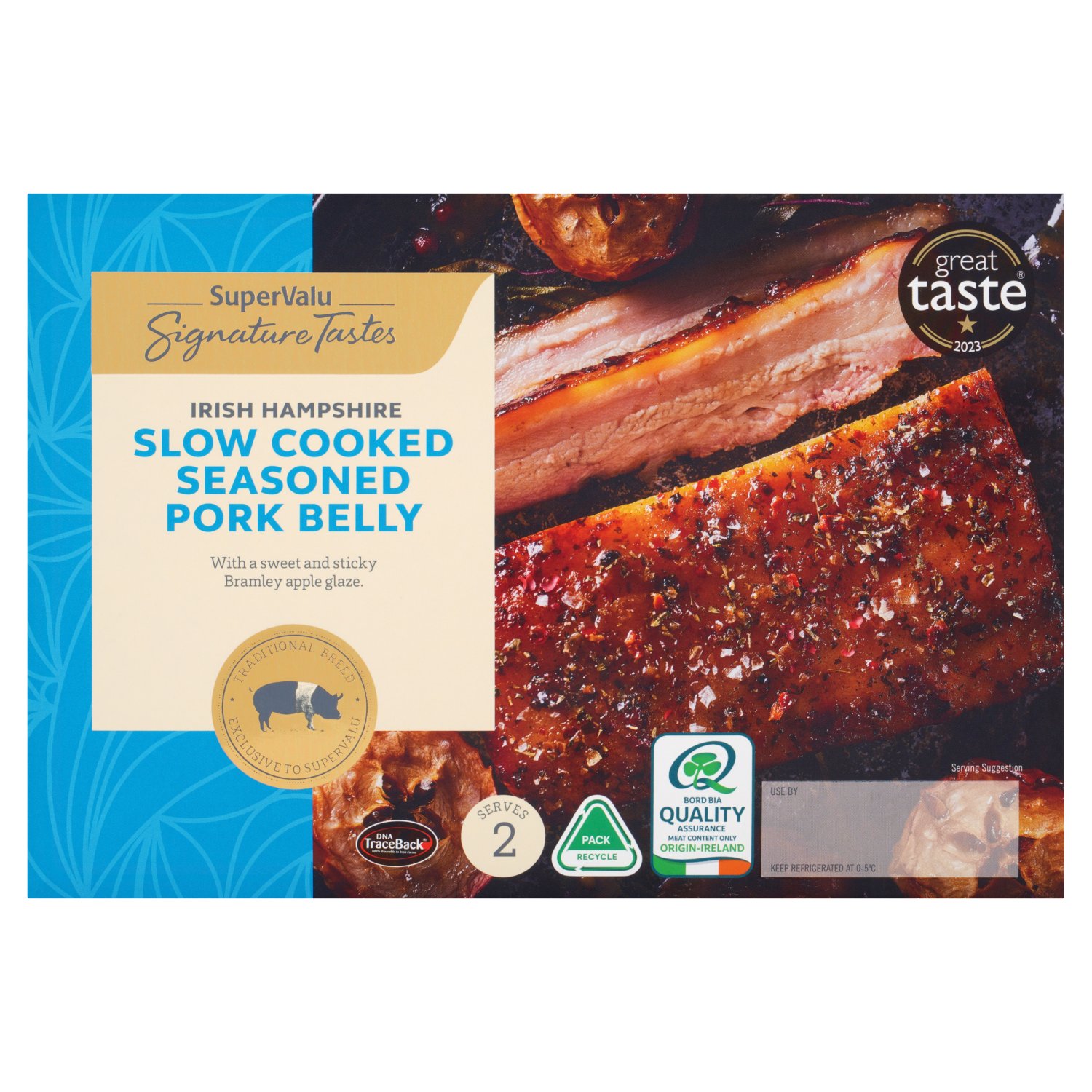 SuperValu Signature Tastes Irish Hampshire Slow Cooked Pork Belly (600 g)