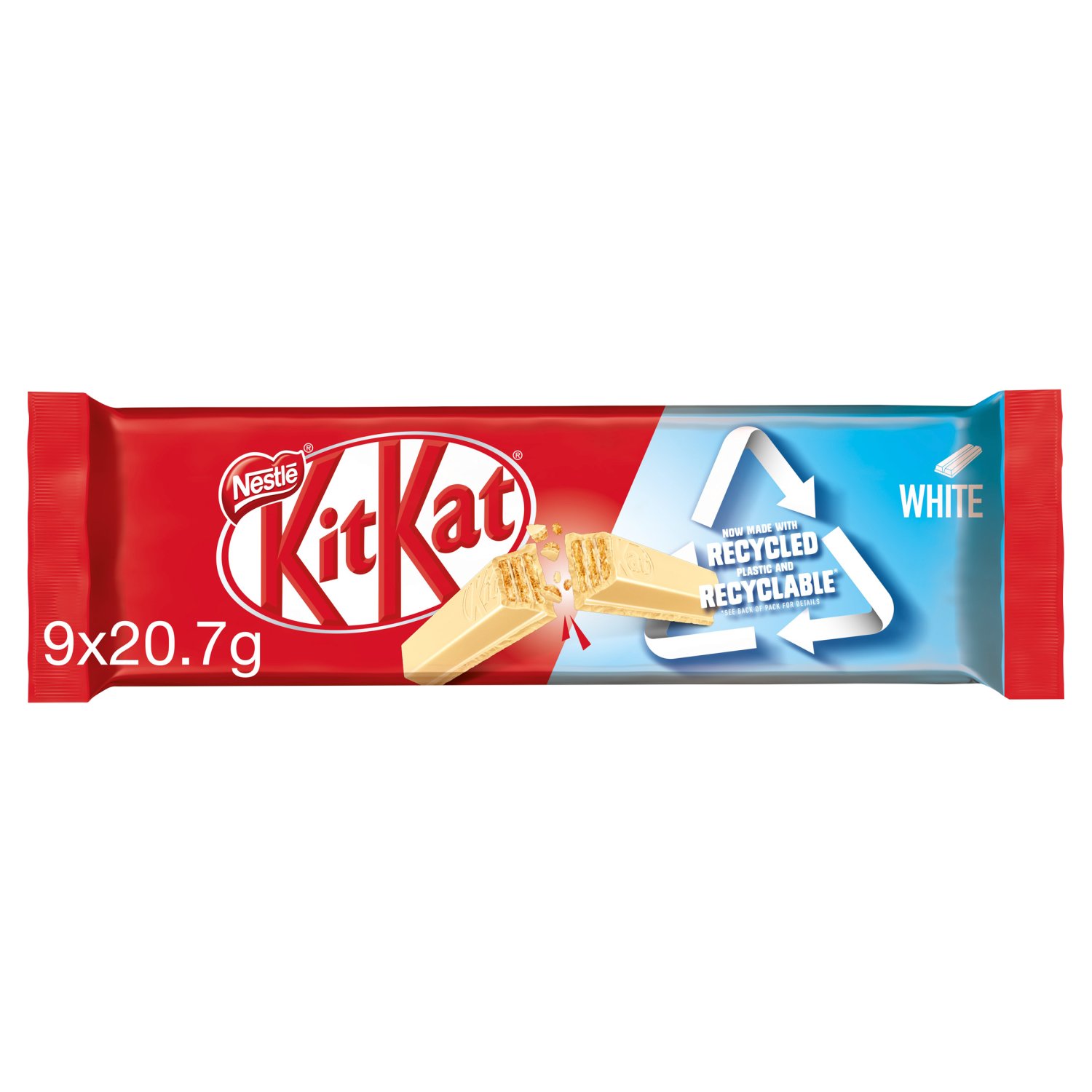 Nestle KitKat 2 Finger White Chocolate Biscuit Bar 9 Pack (186 g)