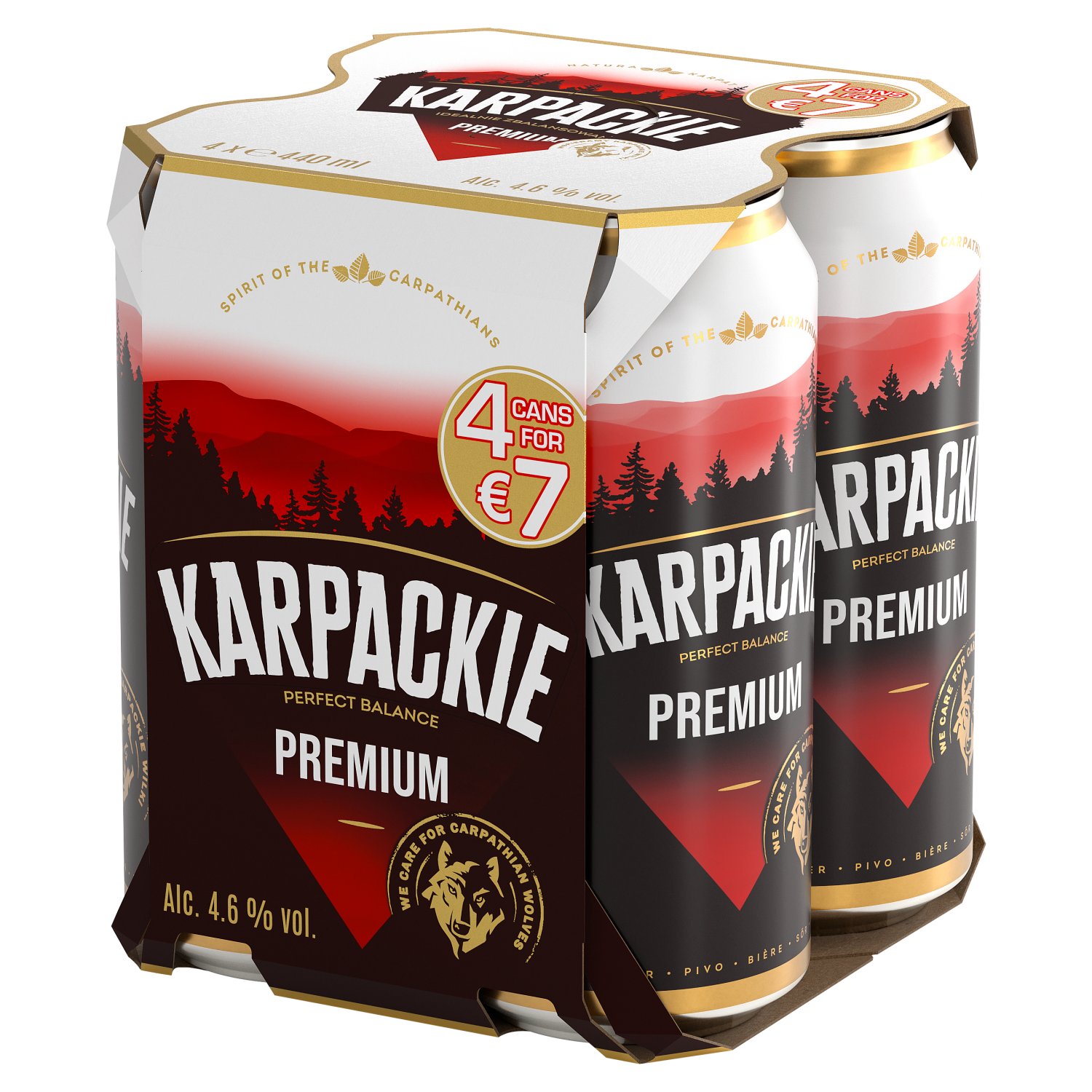 Karpackie Premium Can 4 Pack (440 ml)