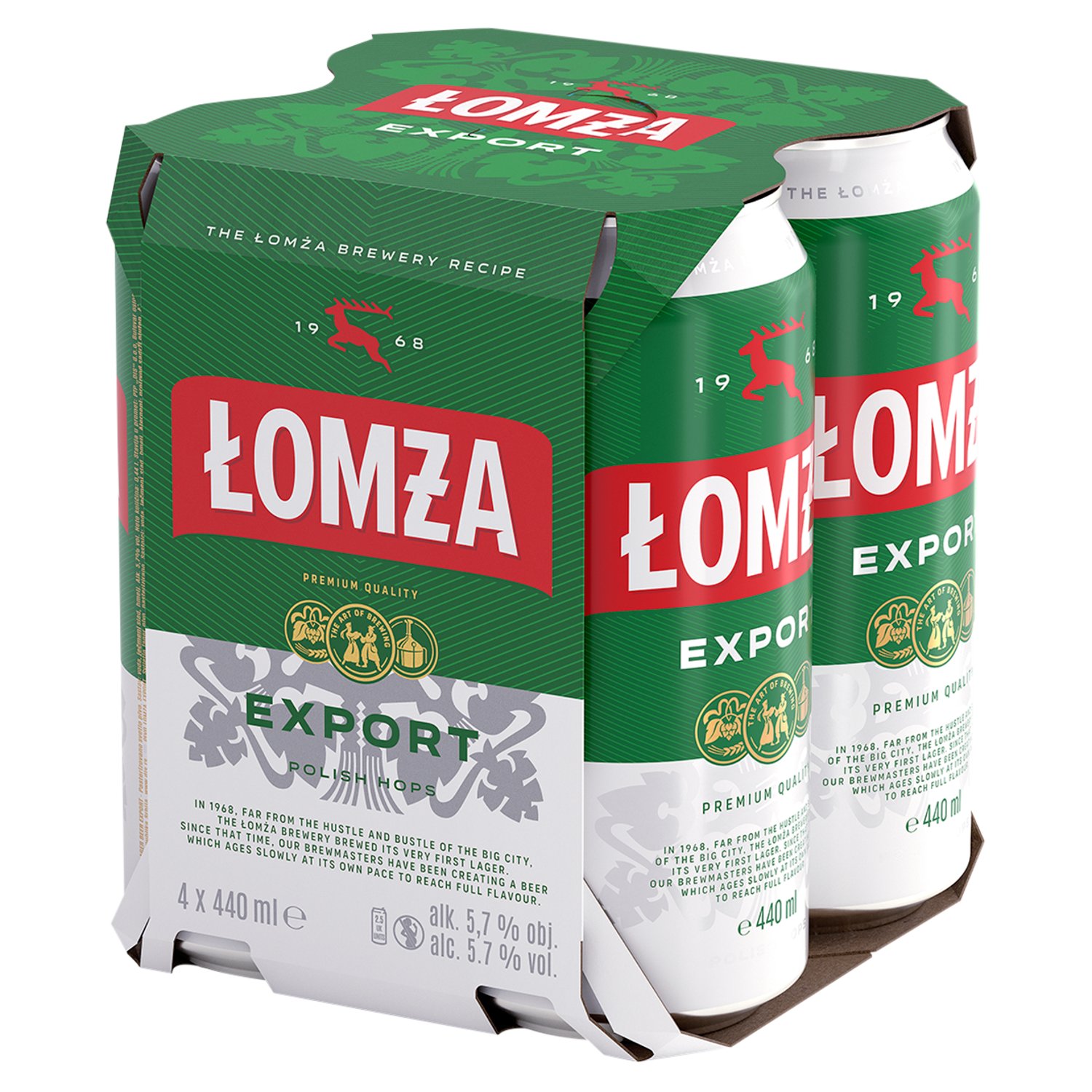 Lomza Export Can 4 Pack (440 ml)