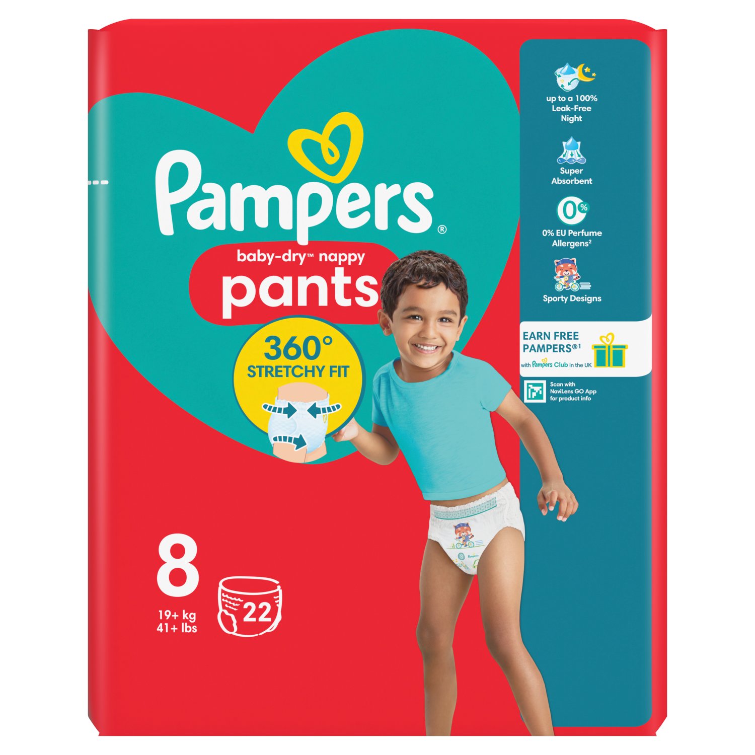 Pampers Baby Dry Nappy Pants Size 8 Essential Pack (22 Piece)