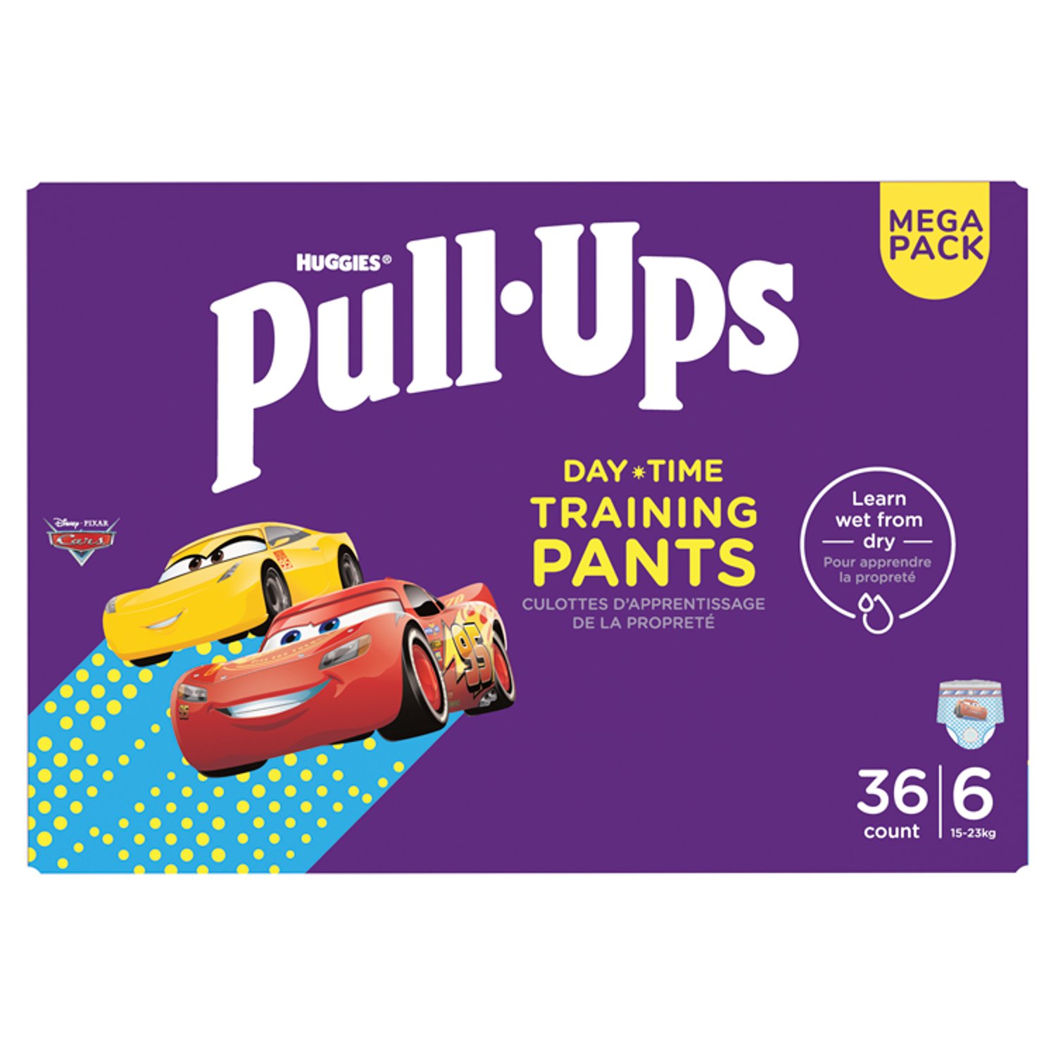 Huggies Pull-Ups Day Nappy Pants Size 6 Mega Pack (36 Piece)