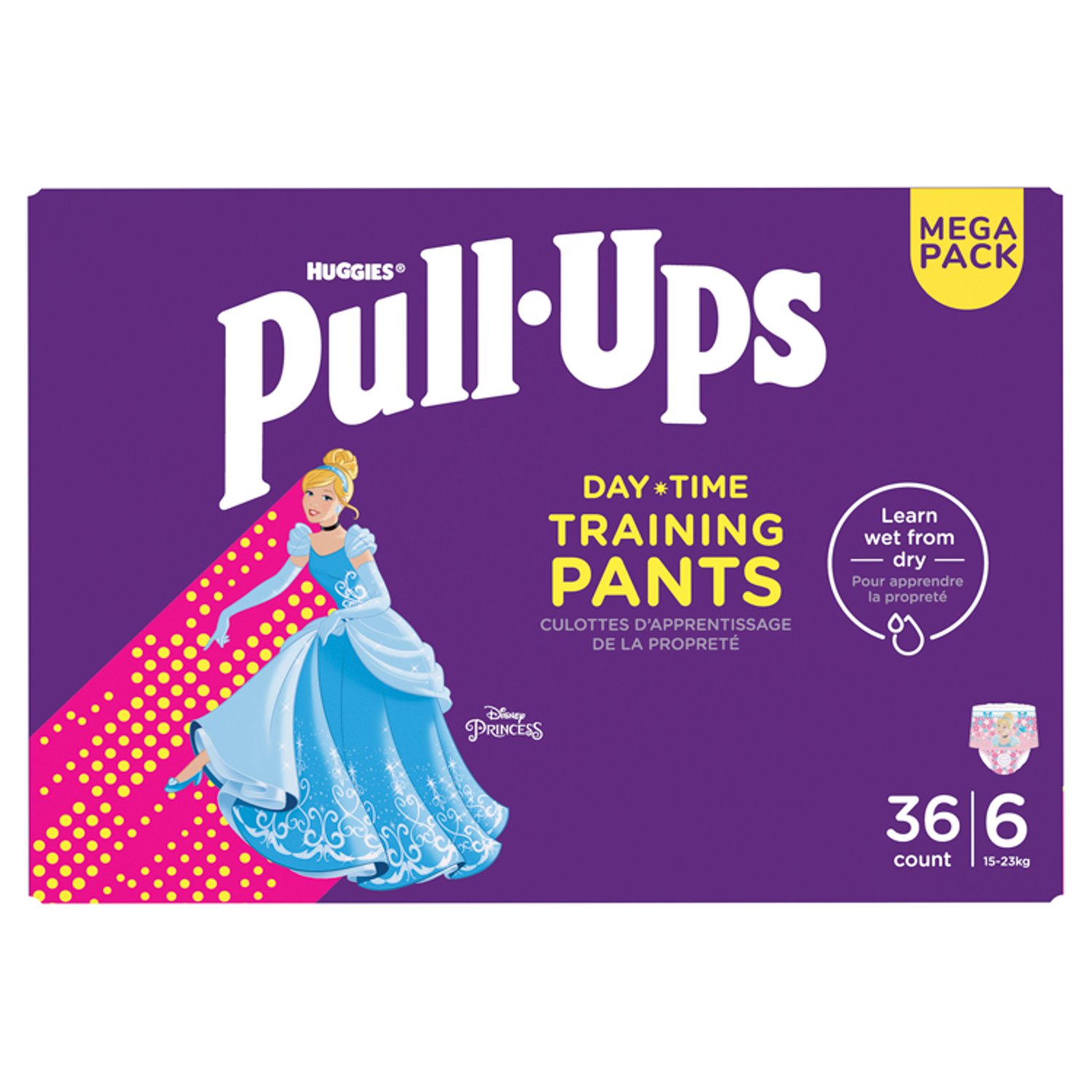 Huggies Pull-Ups Day Time Nappy Pants Girl Size 6 Mega Pack (36 Piece)