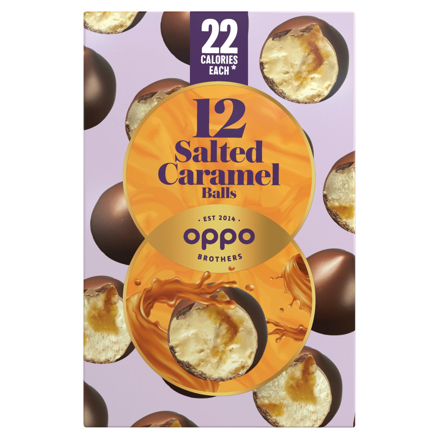 Oppo Salted Caramel Ice Cream Snacking Balls (168 ml)