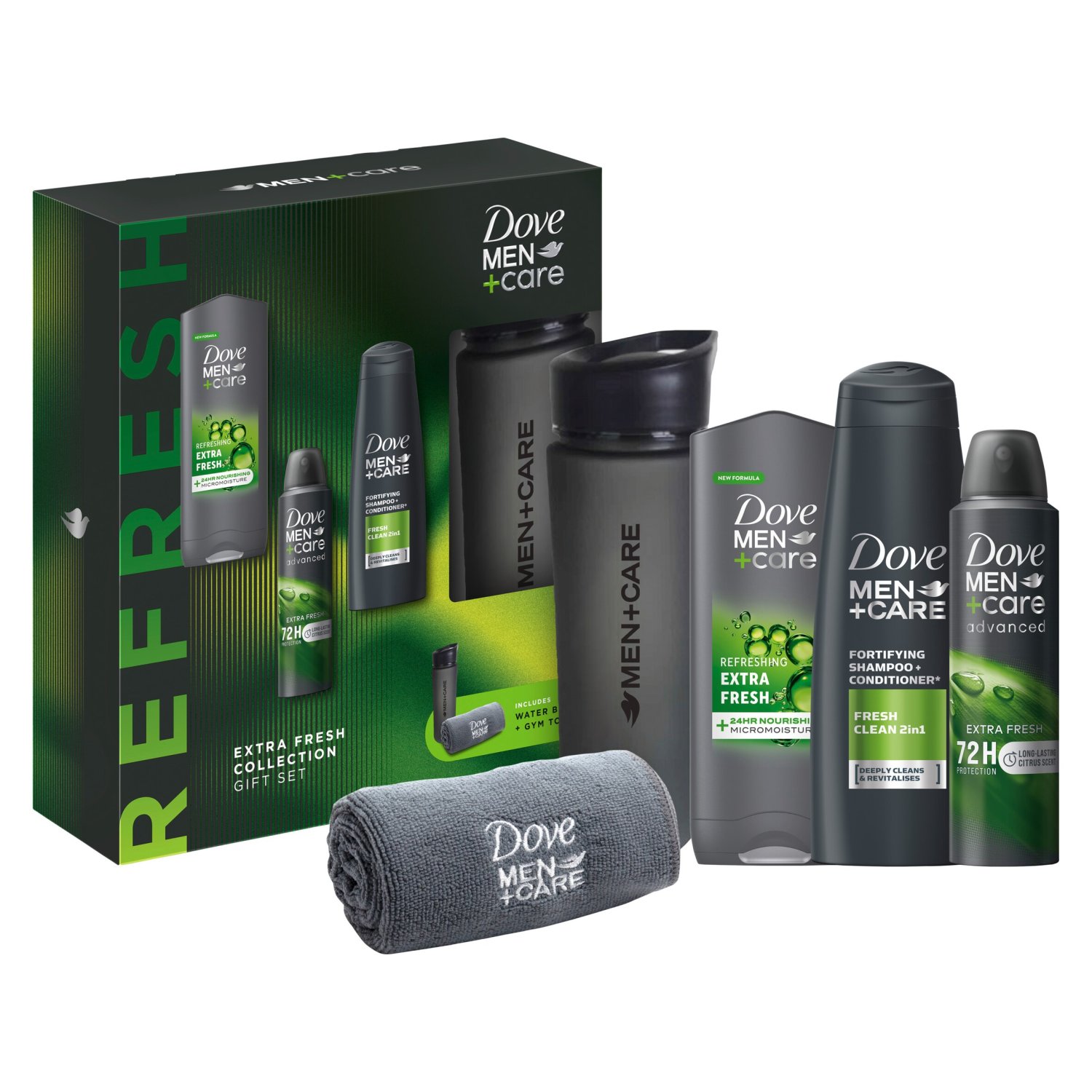 Dove Men+care Daily Care Trio Gift Set With Waterbottle (600 g)