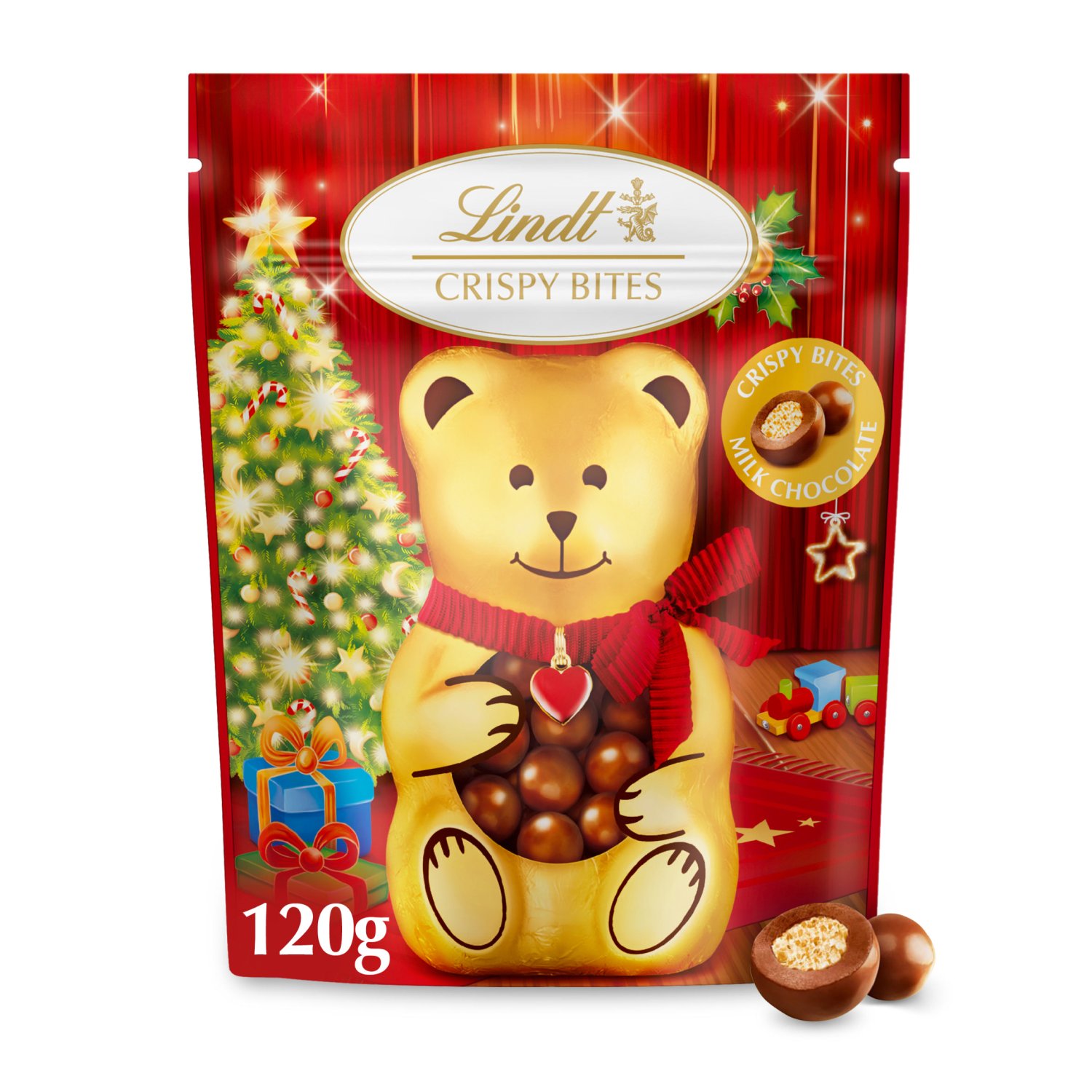 Lindt Teddy Crispy Bites Chocolate Pouch (120 g)