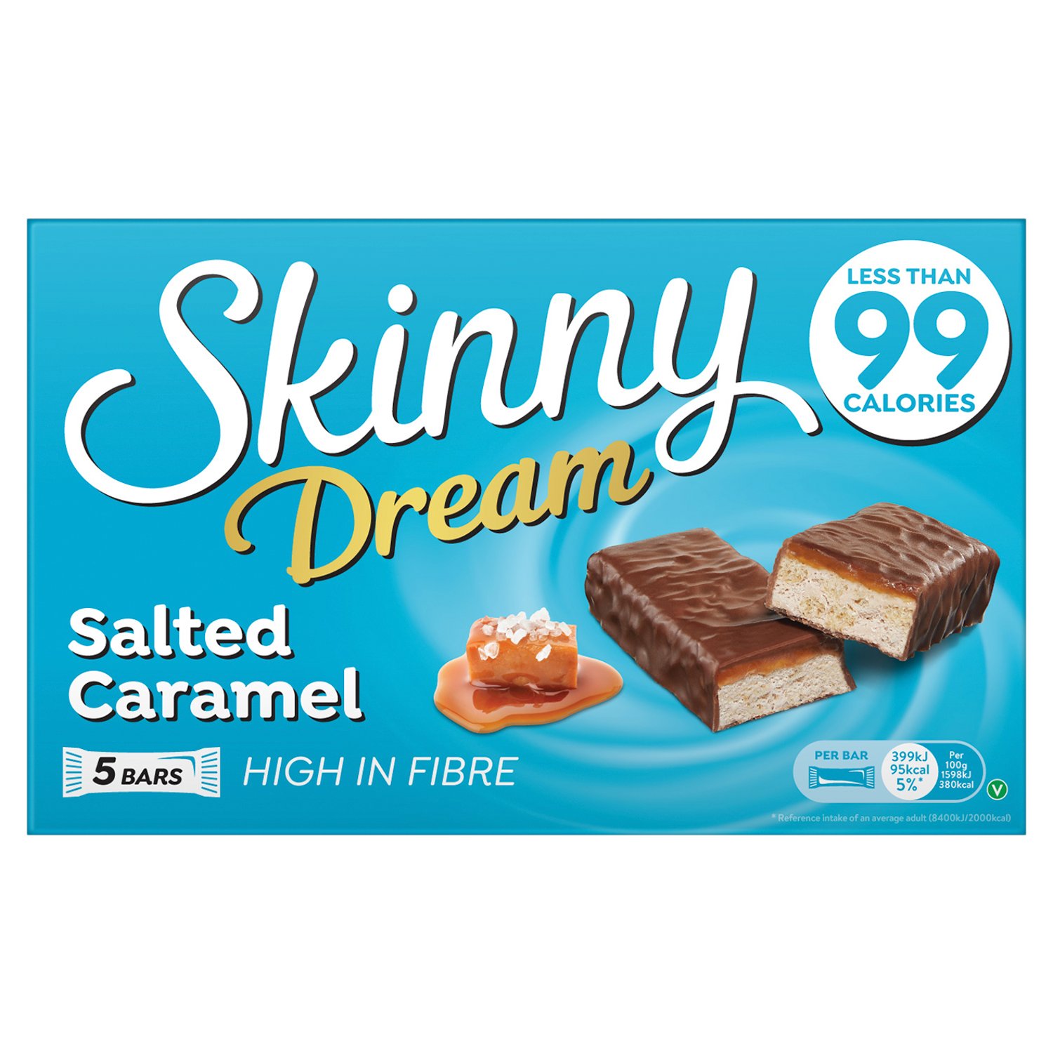 Skinny Dream Salted Caramel Bar 5 Pack (25 g)