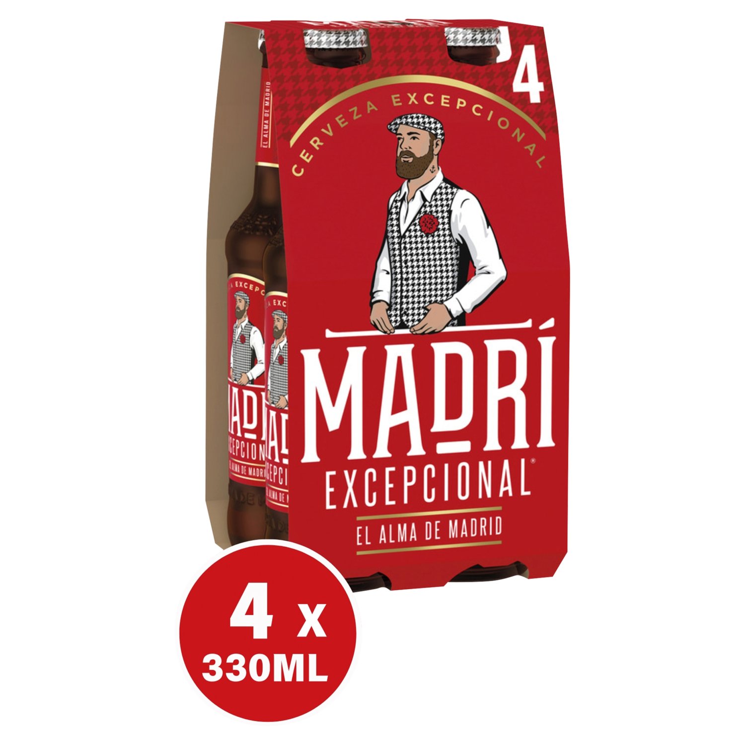 Madri Excepcional Bottles 4 Pack (330 ml)