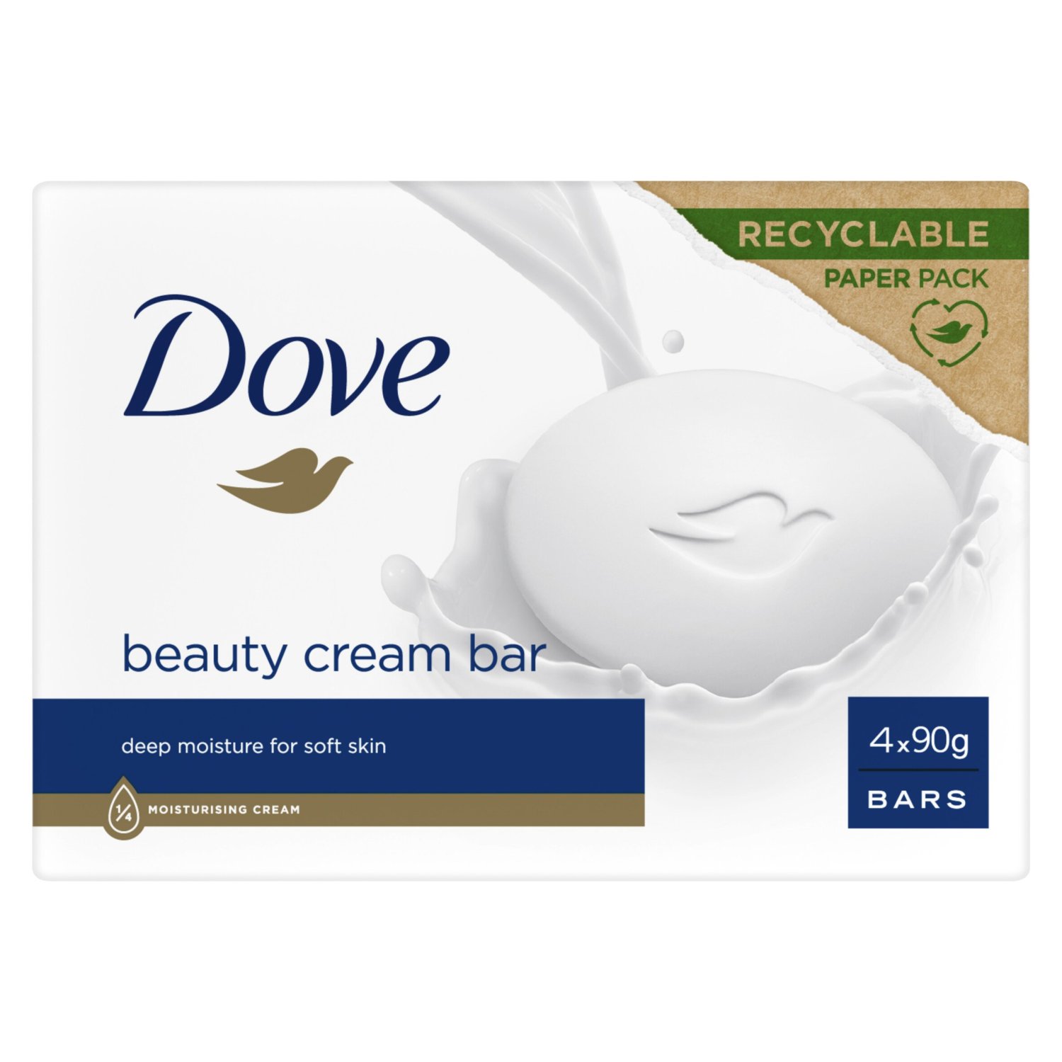 Dove Beauty Cream Soap Bar 4 Pack (90 g)