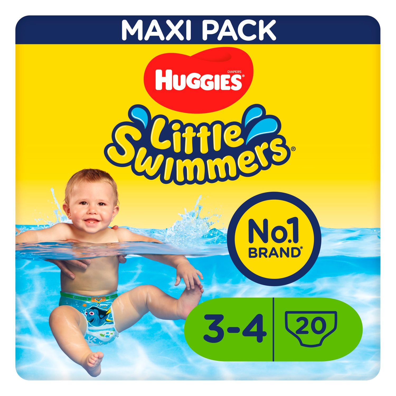 Huggies Swimmers Swim Pants Maxi 3-4 (20 Piece)