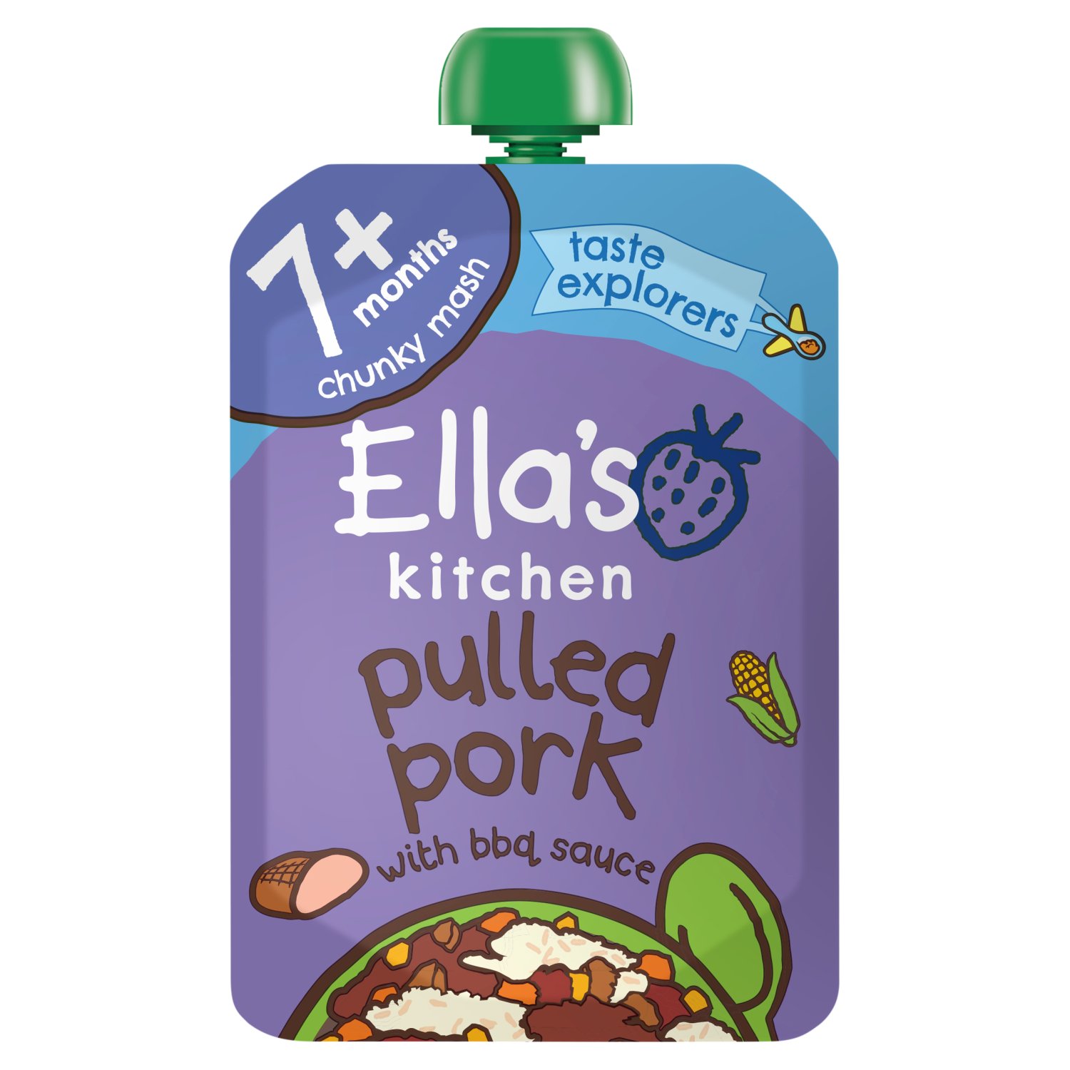 Ella's Kitchen Pulled Pork with Bbq Sauce 7+Months (130 g)