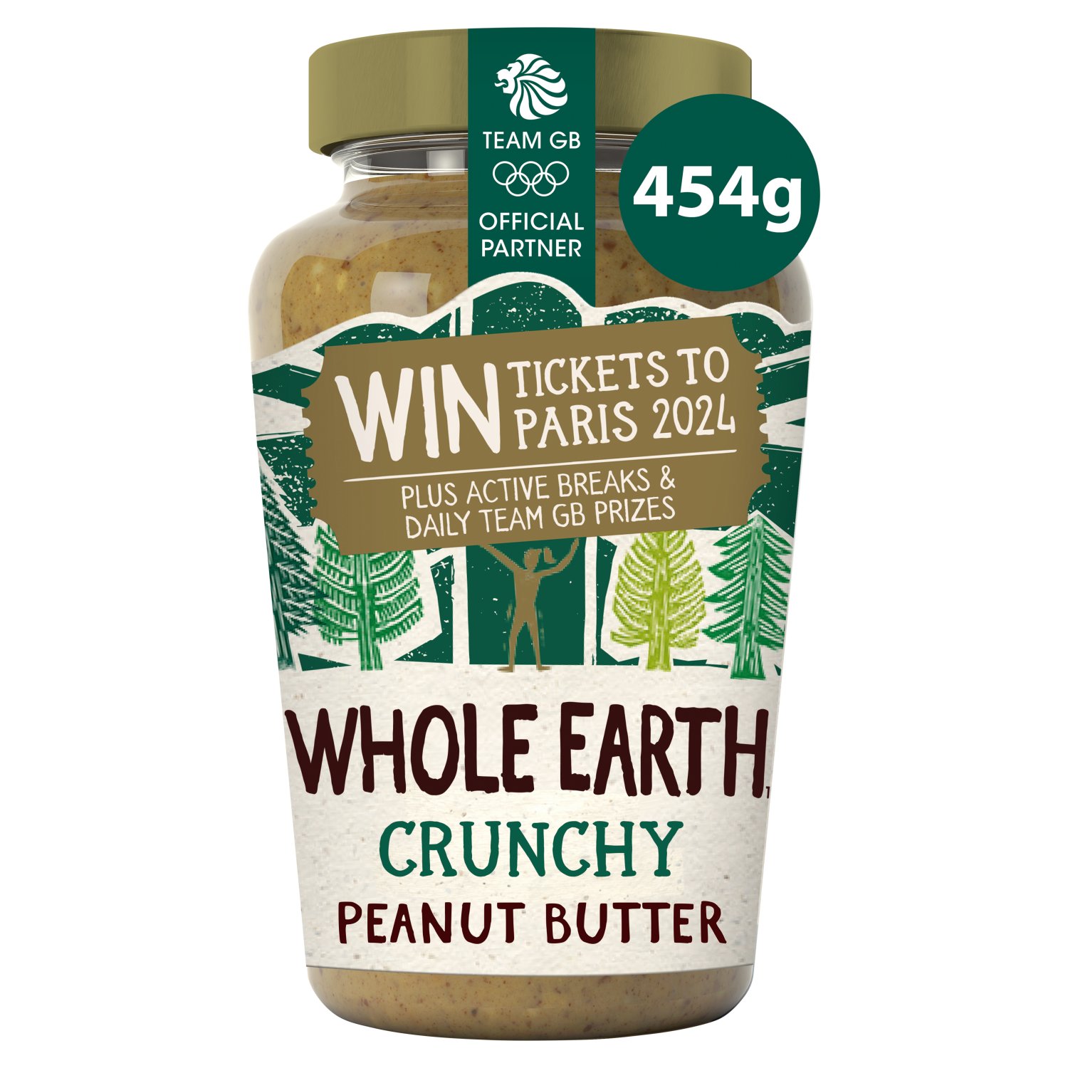 Whole Earth Crunchy Peanut Butter (454 g)