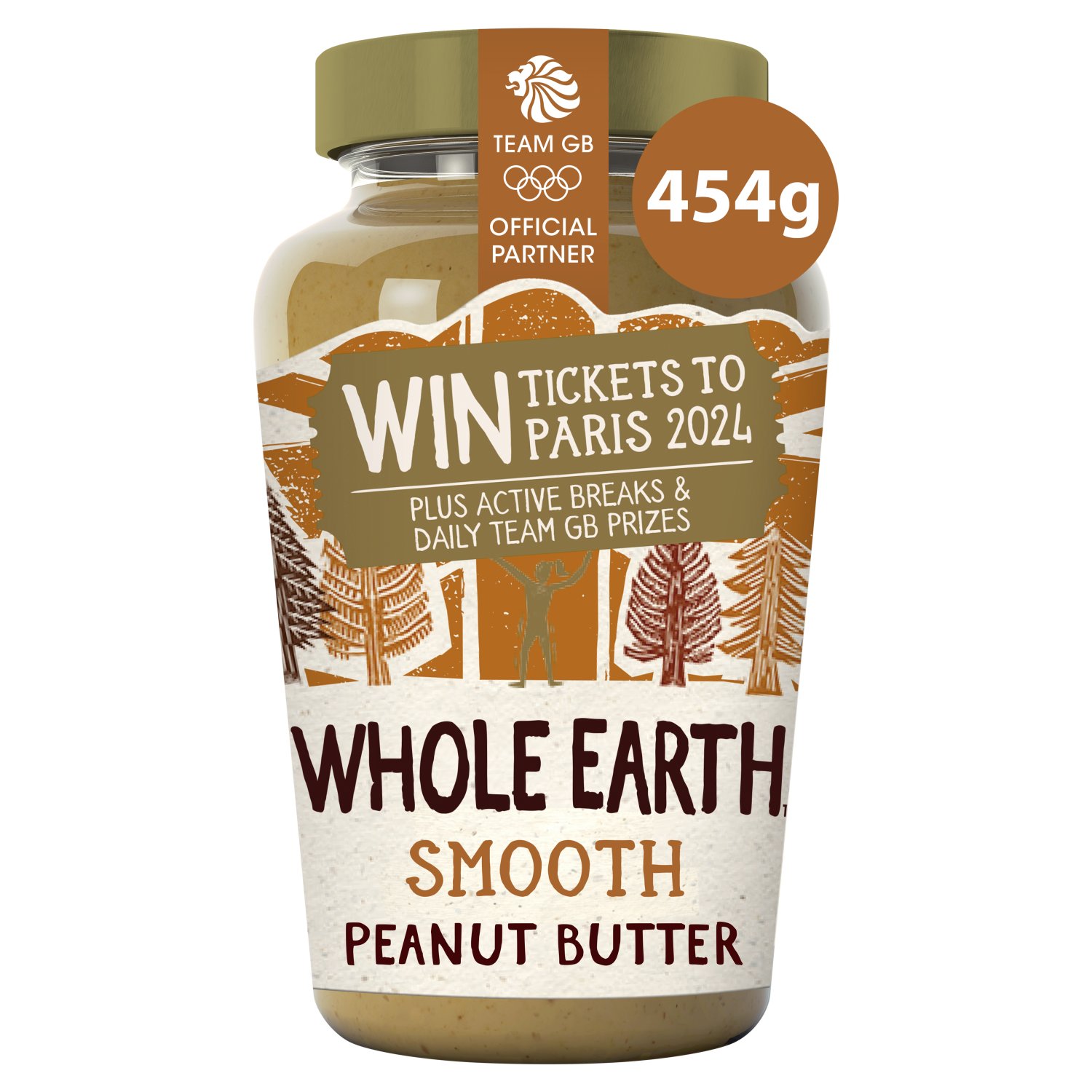 Whole Earth Smooth Peanut Butter (454 g)