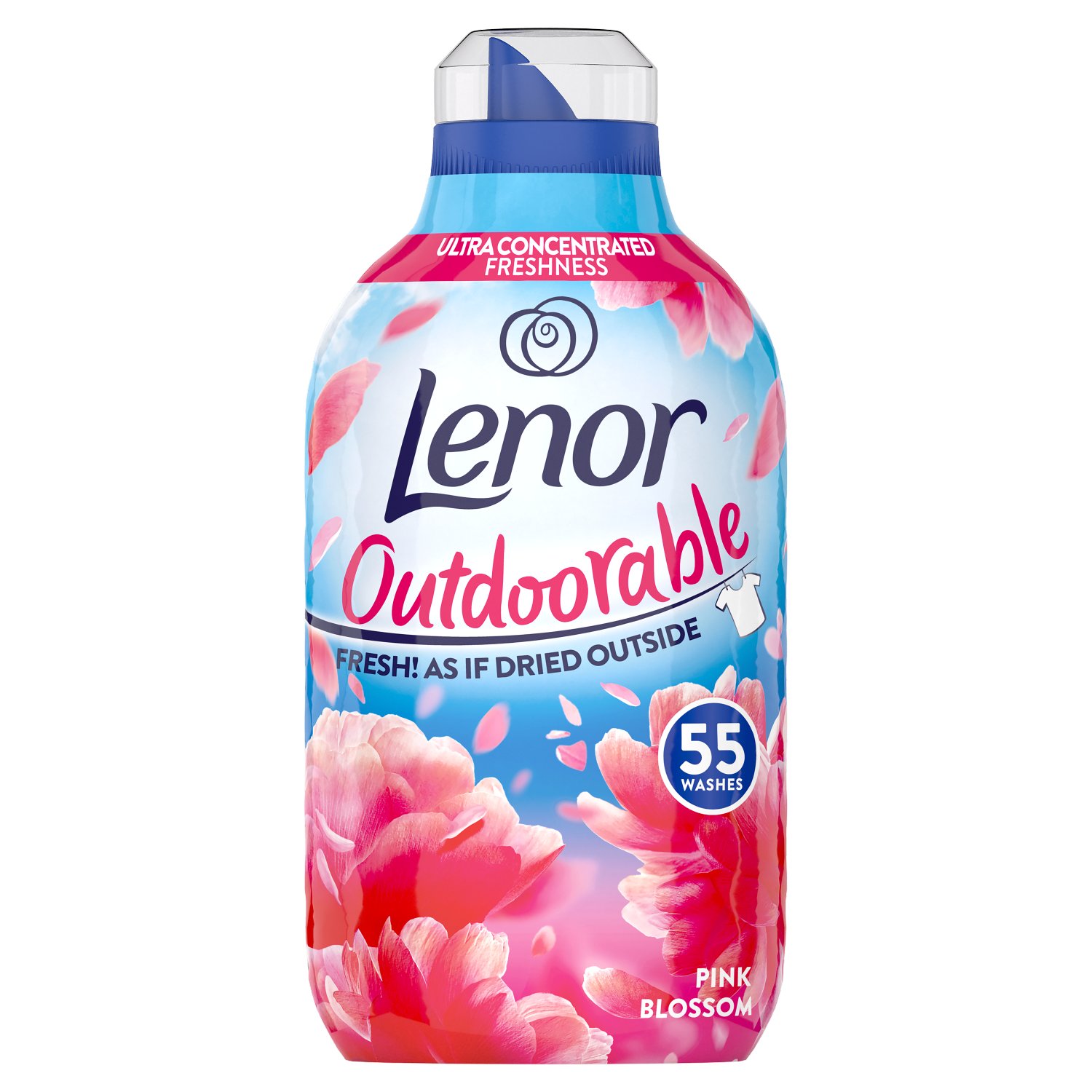 Lenor Outdoorable Fabric Conditioner Pink Blosson 55 Wash (770 ml)