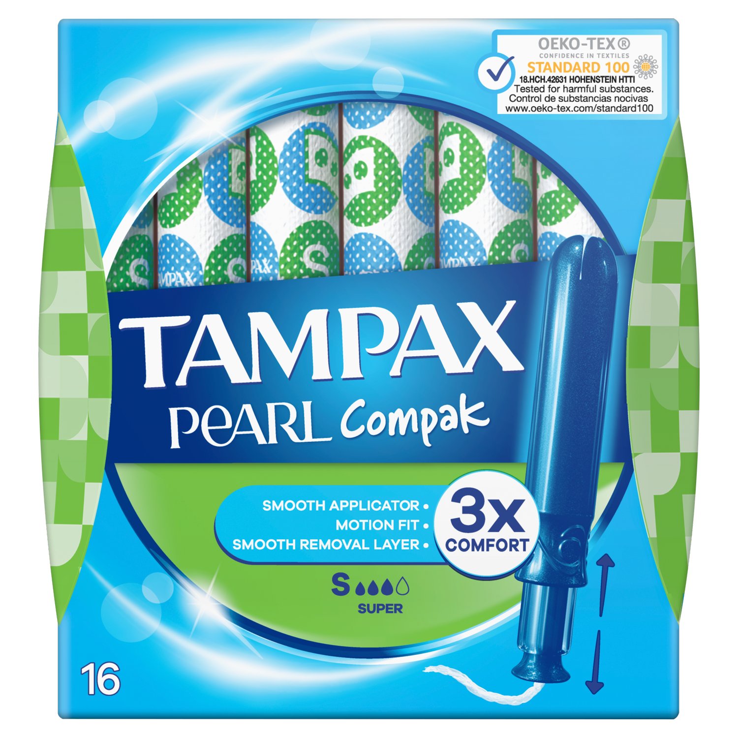 Tampax Compak Pearl Super (16 Piece)