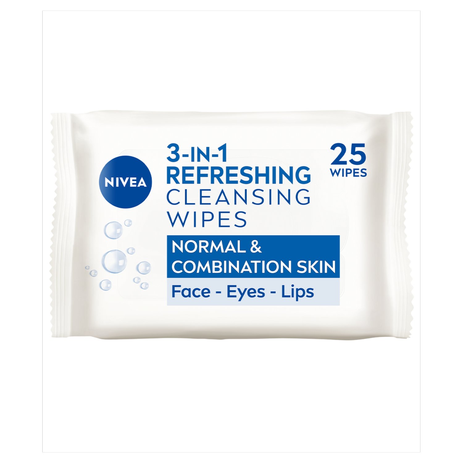 Nivea Biodegradable Face Wipes Normal Skin (25 Piece)