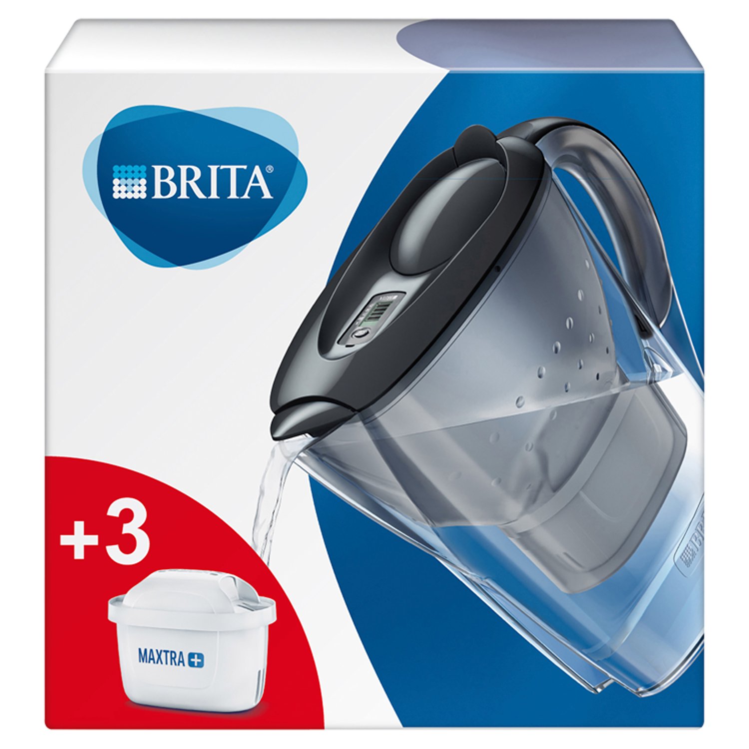 Brita Marella Cool Graphite Plus 3 Refills (1 Piece)