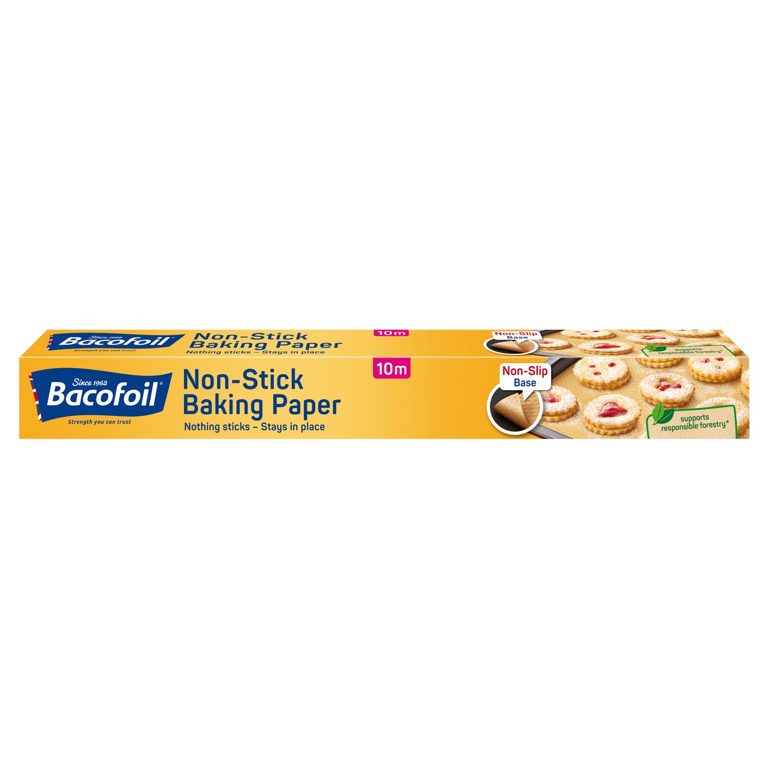 Bacofoil Nonstick Baking Paper With Non Slip Base (10 m)