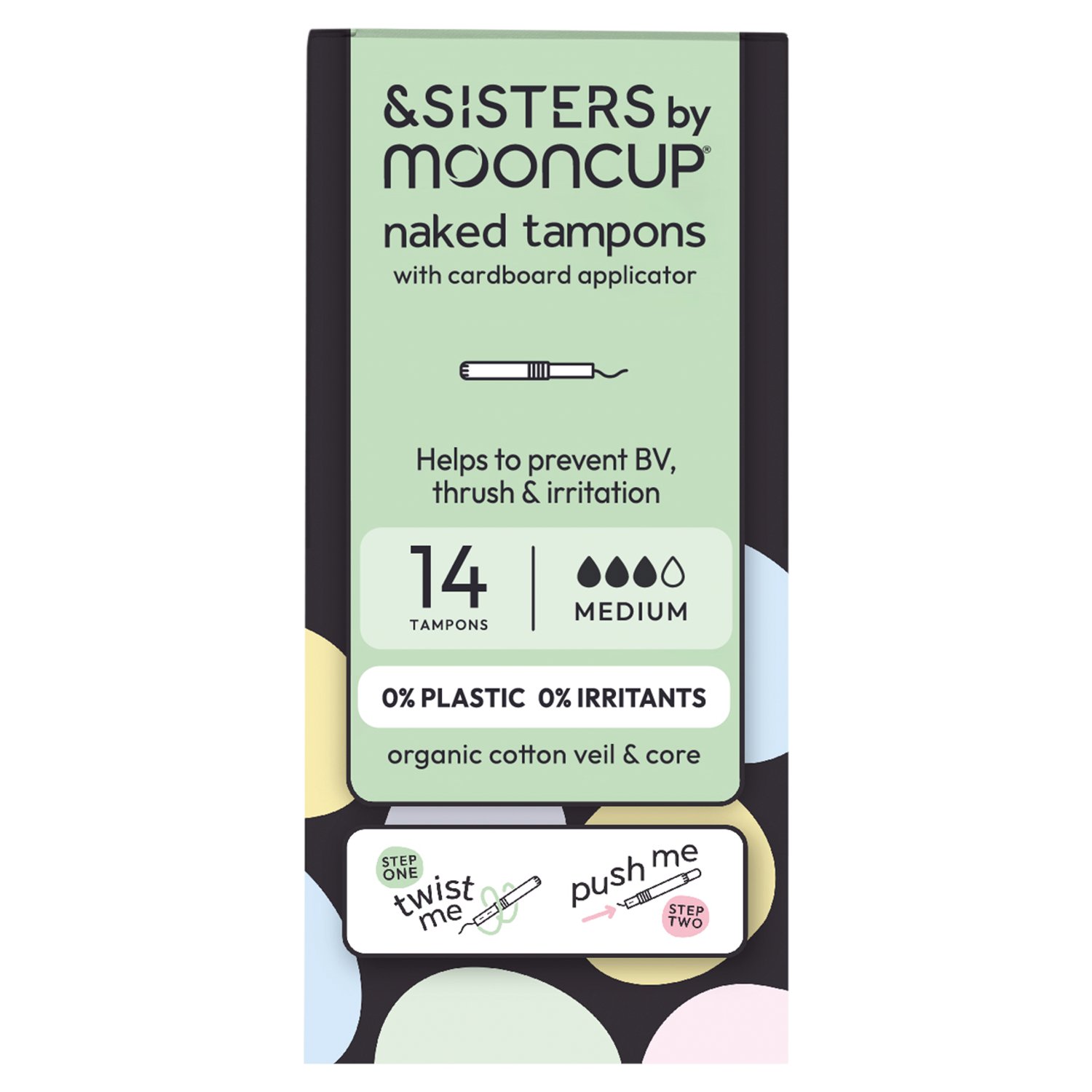 Sisters Eco-Applicator Tampons Medium  (14 Piece)