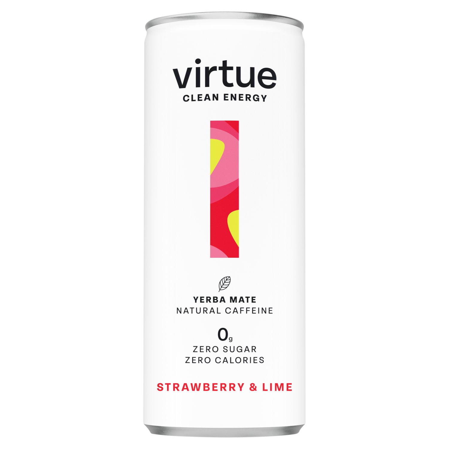 Virtue Clean Energy Strawberry & Lime Yerba Mate Can (250 ml)
