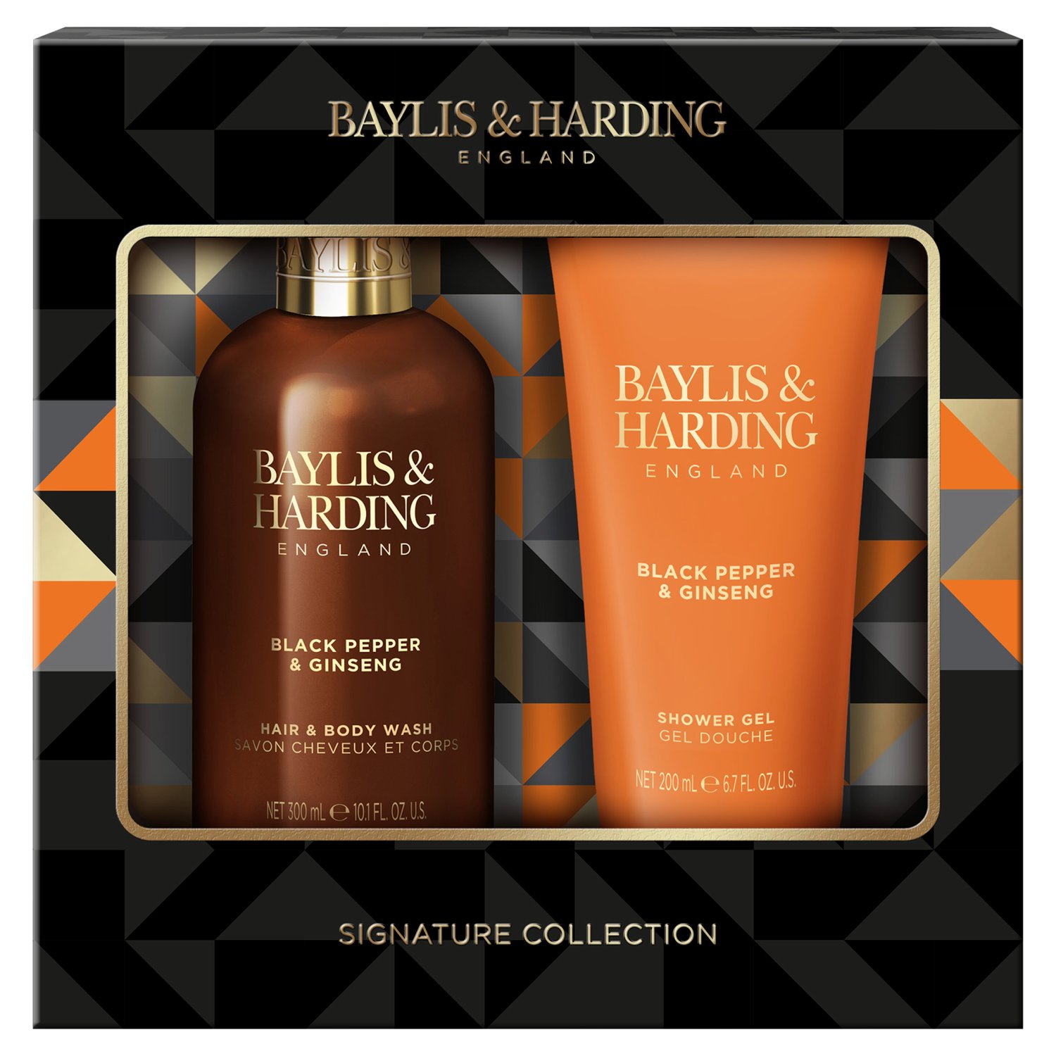 Baylis & Harding Black Pepper & Ginseng Men's Luxury Bathing Duo Gift Set (1 Piece)