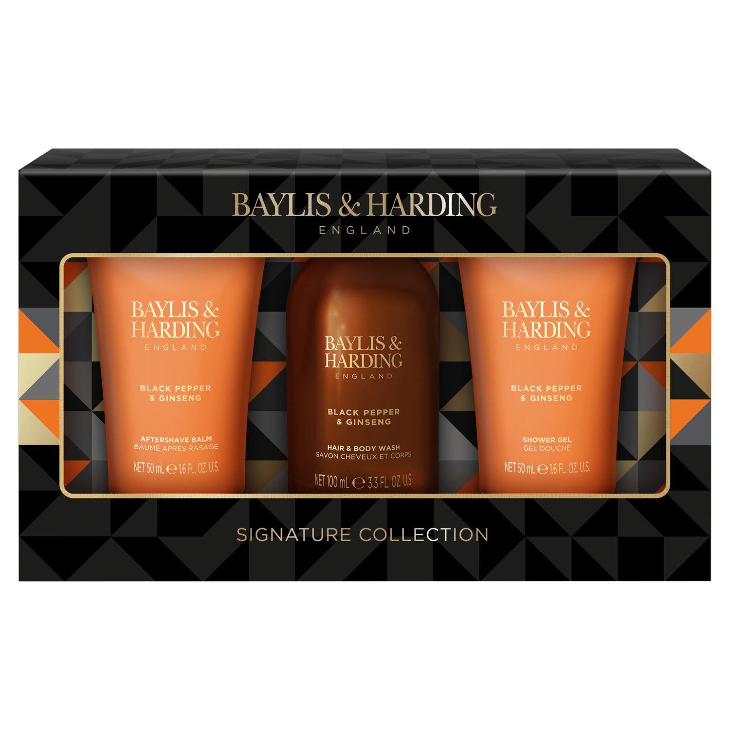 Baylis & Harding Black Pepper & Ginseng Men's Luxury Mini Trio Gift Set (1 Piece)