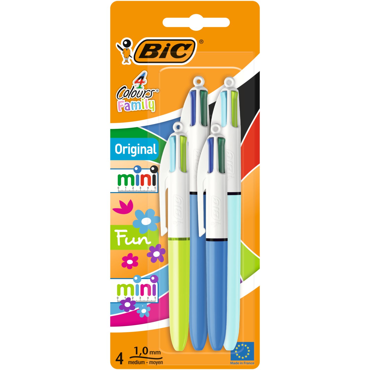 Bic 4 Colour Mini Original And Fashion 4pk (1 Piece)