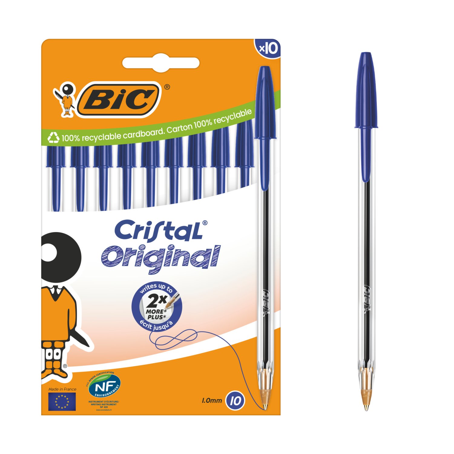 Bic Cristal Medium 10pk Blue (1 Piece)