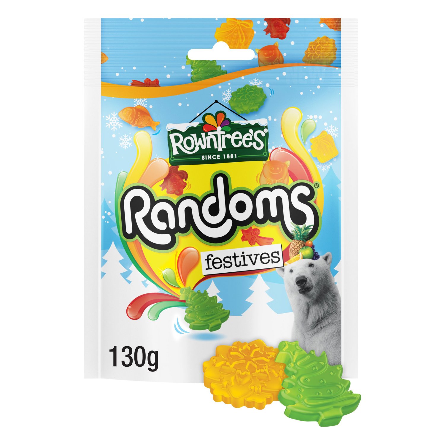 Rowntrees Randoms Festive Pouch (130 g)