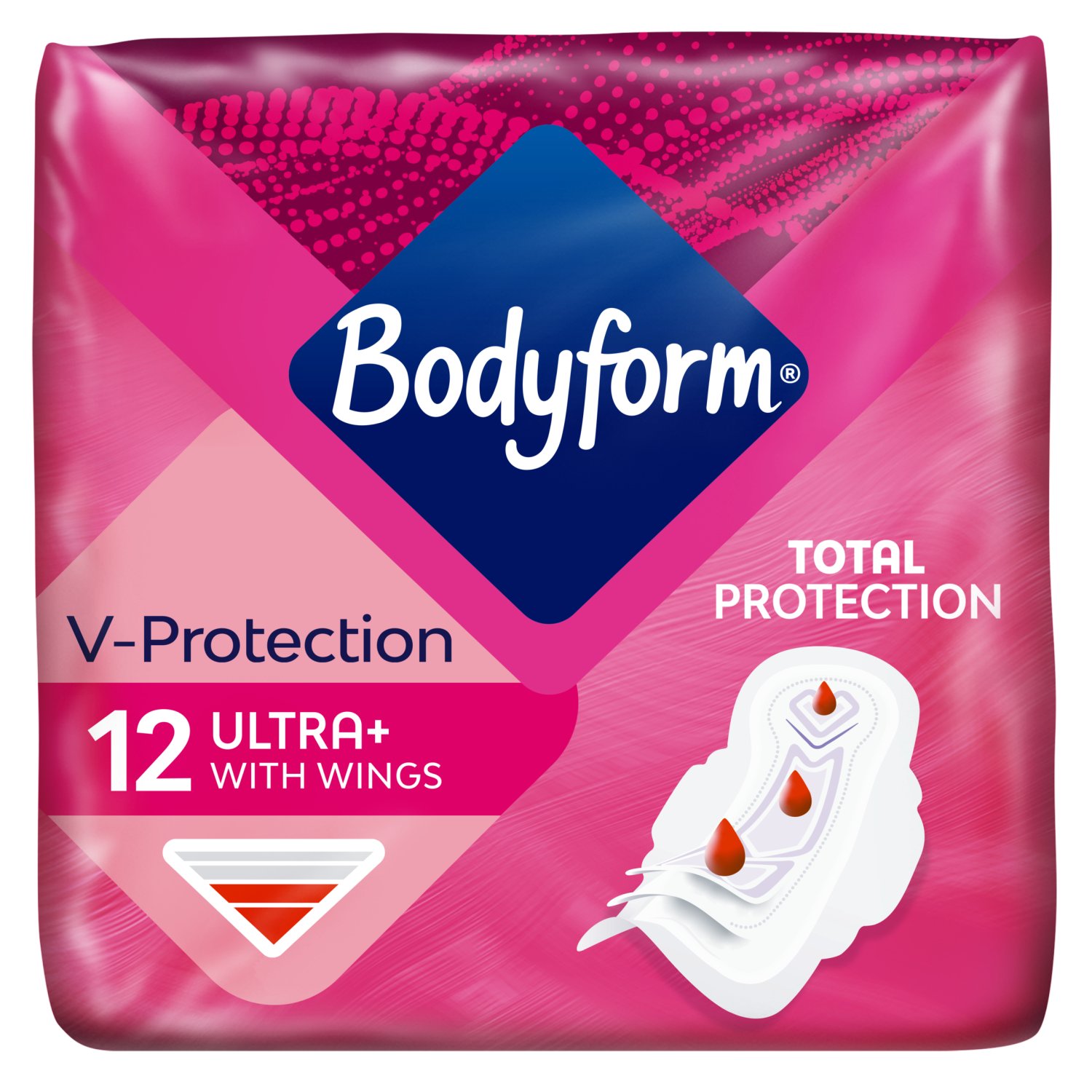 Bodyform Cour-v Ultra Normal Sanitary Towels Wings 12 Pack (12 Piece)