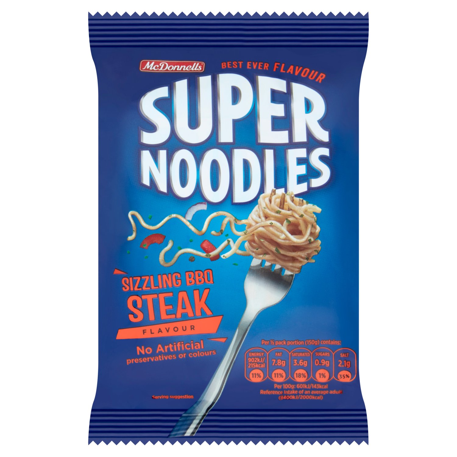 Mcdonnells Supernoodles Bbq Steak Case (85 g)