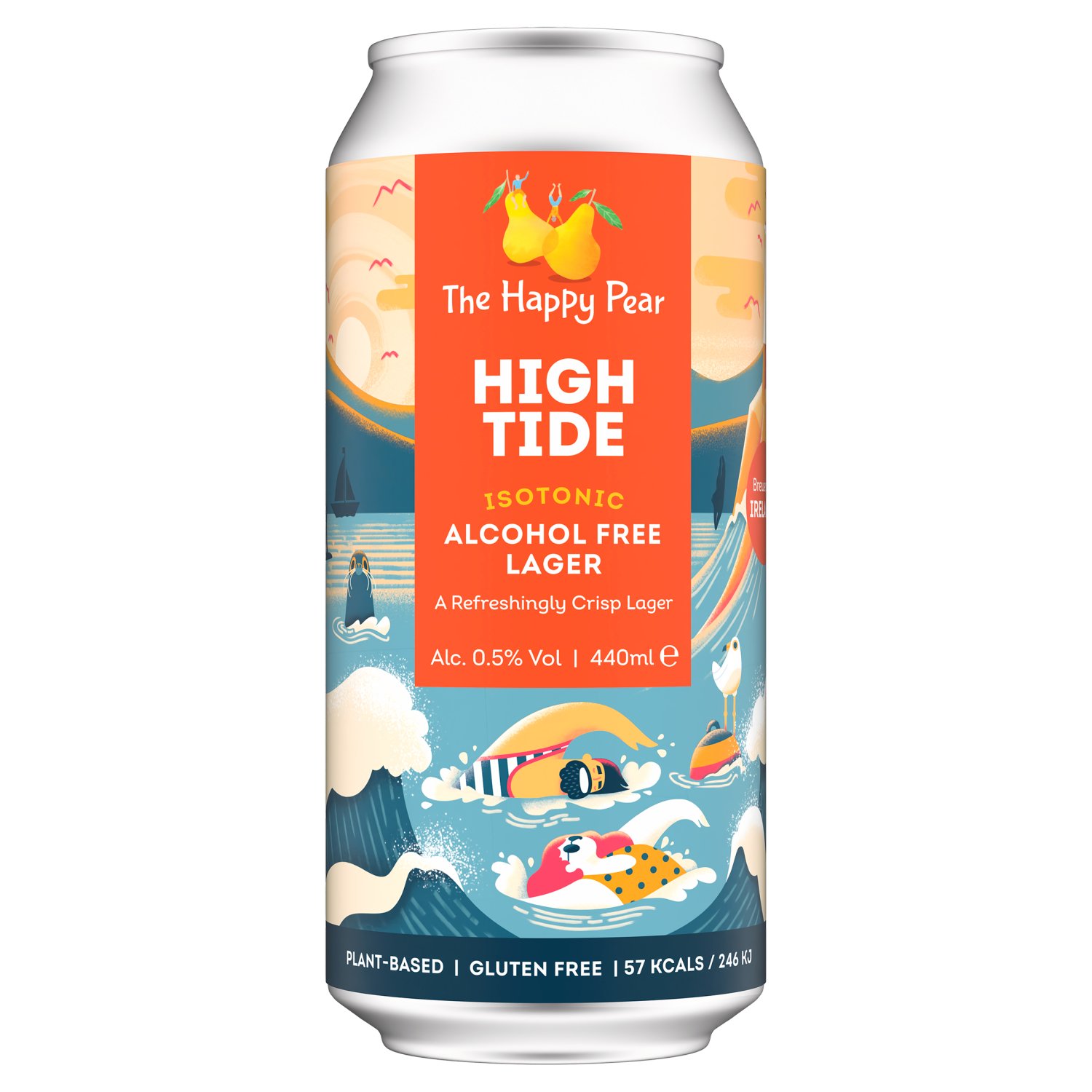 The Happy Pear High Tide Alcohol Free Lager Can (440 ml)