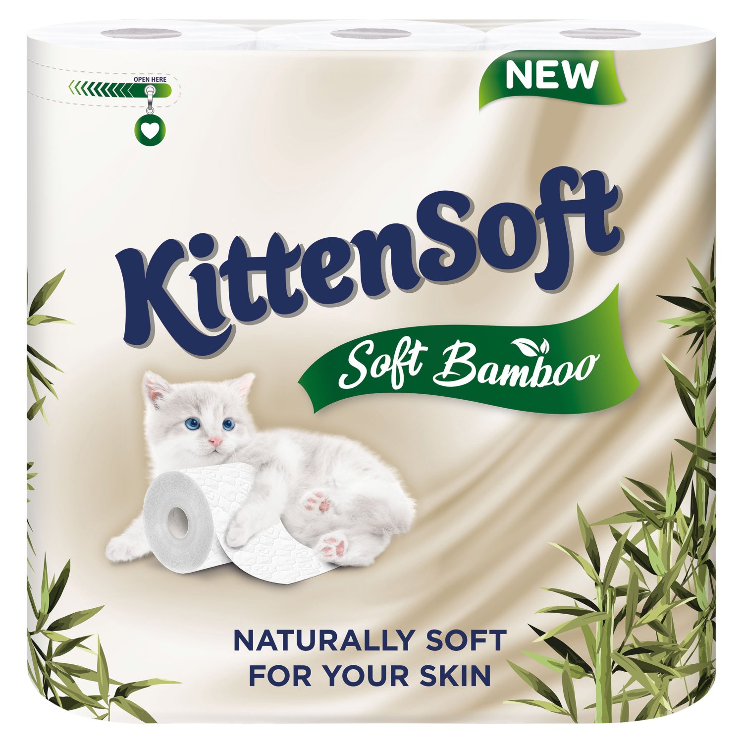 Kittensoft Bamboo Toilet Roll (9 Roll)