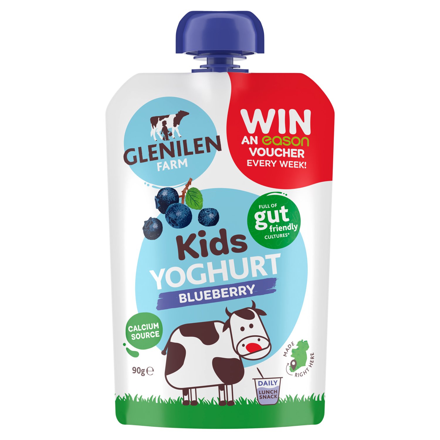 Glenilen Farm Kids Blueberry Yoghurt Pouch (90 g)