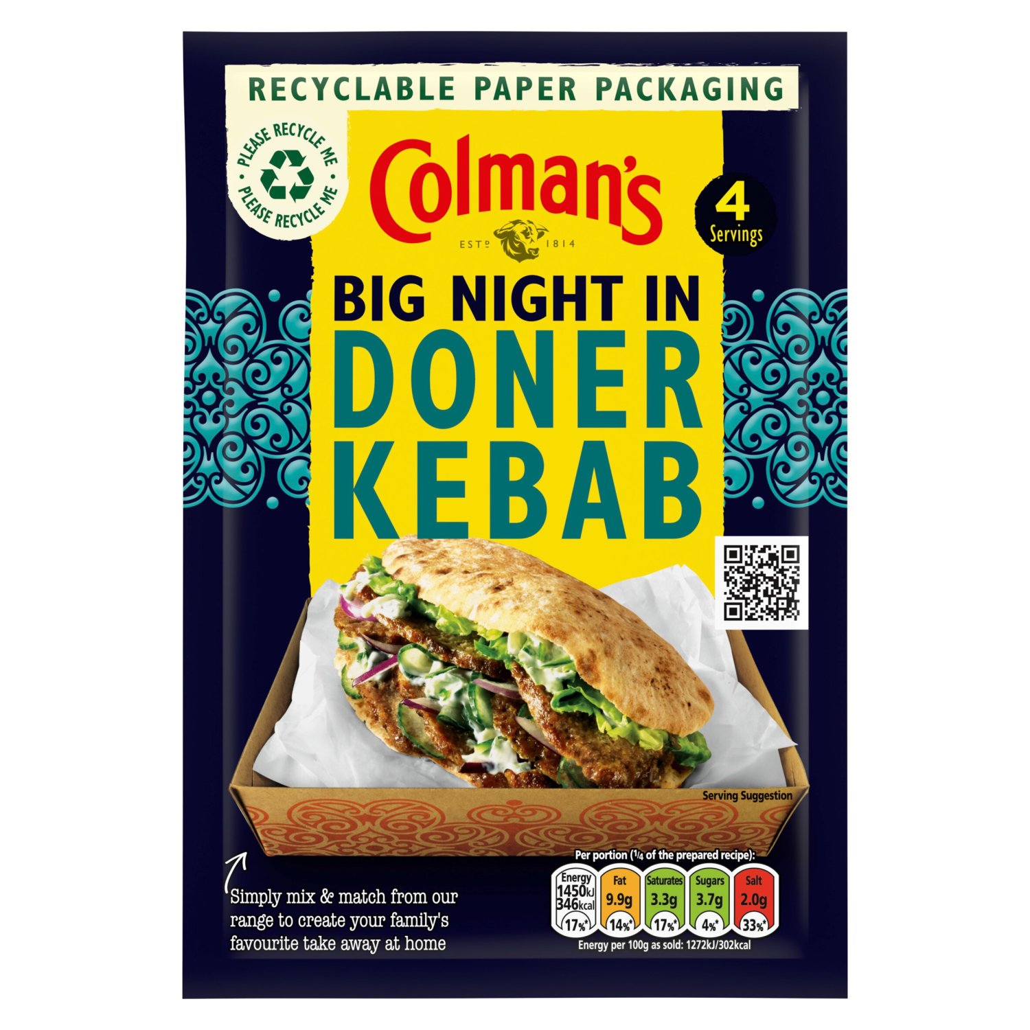 Colmans Big Night In Recipe Mix Doner Kebab (38 g)