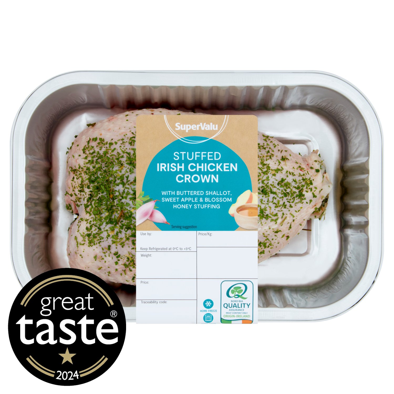SuperValu Fresh Irish Chicken Crown with Buttered Shallot Apple & Honey Stuffing (650 g)