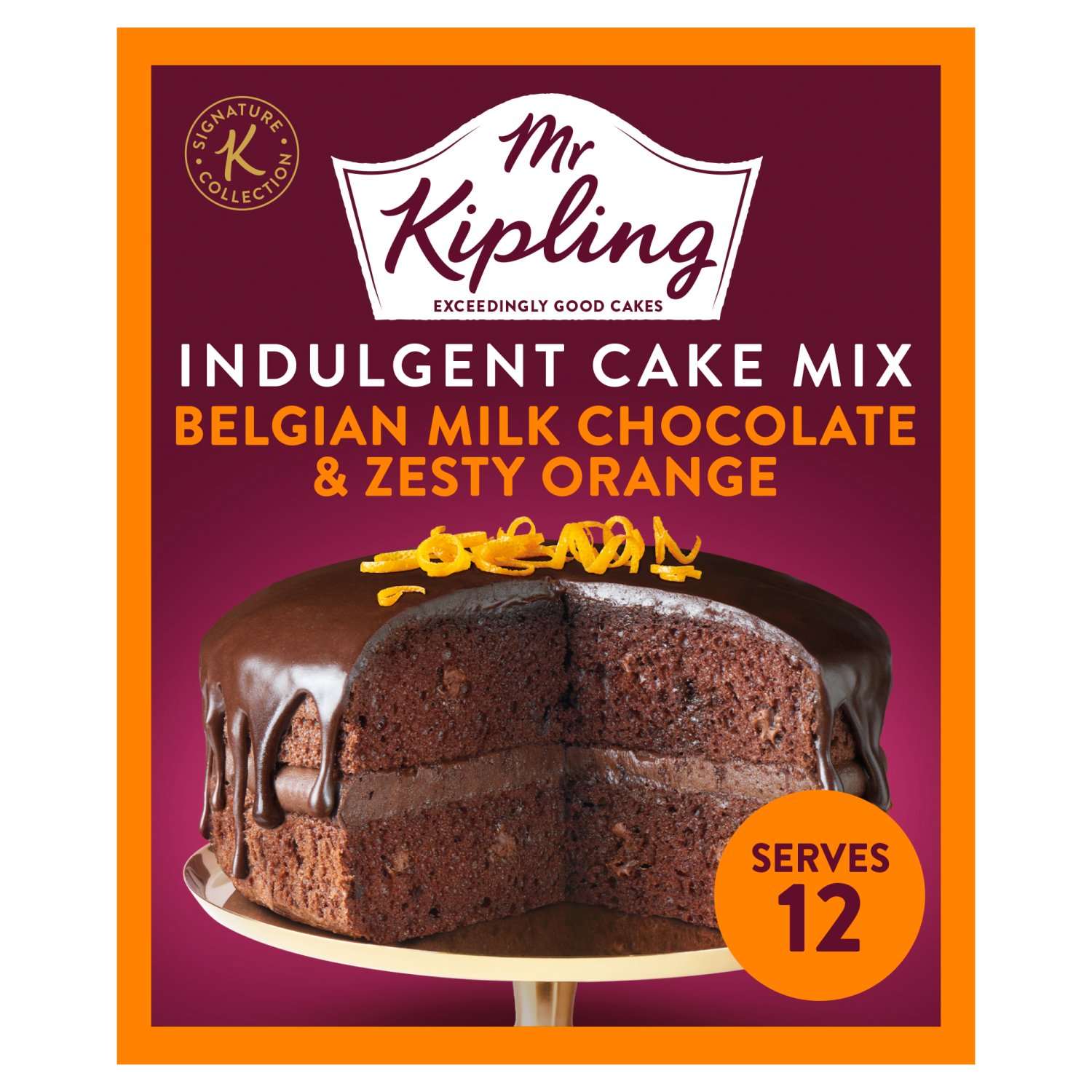 Mr Kiplinf Belgian Milk Chocolate & Zesty Orange Indulgent Cake Mix (416 g)