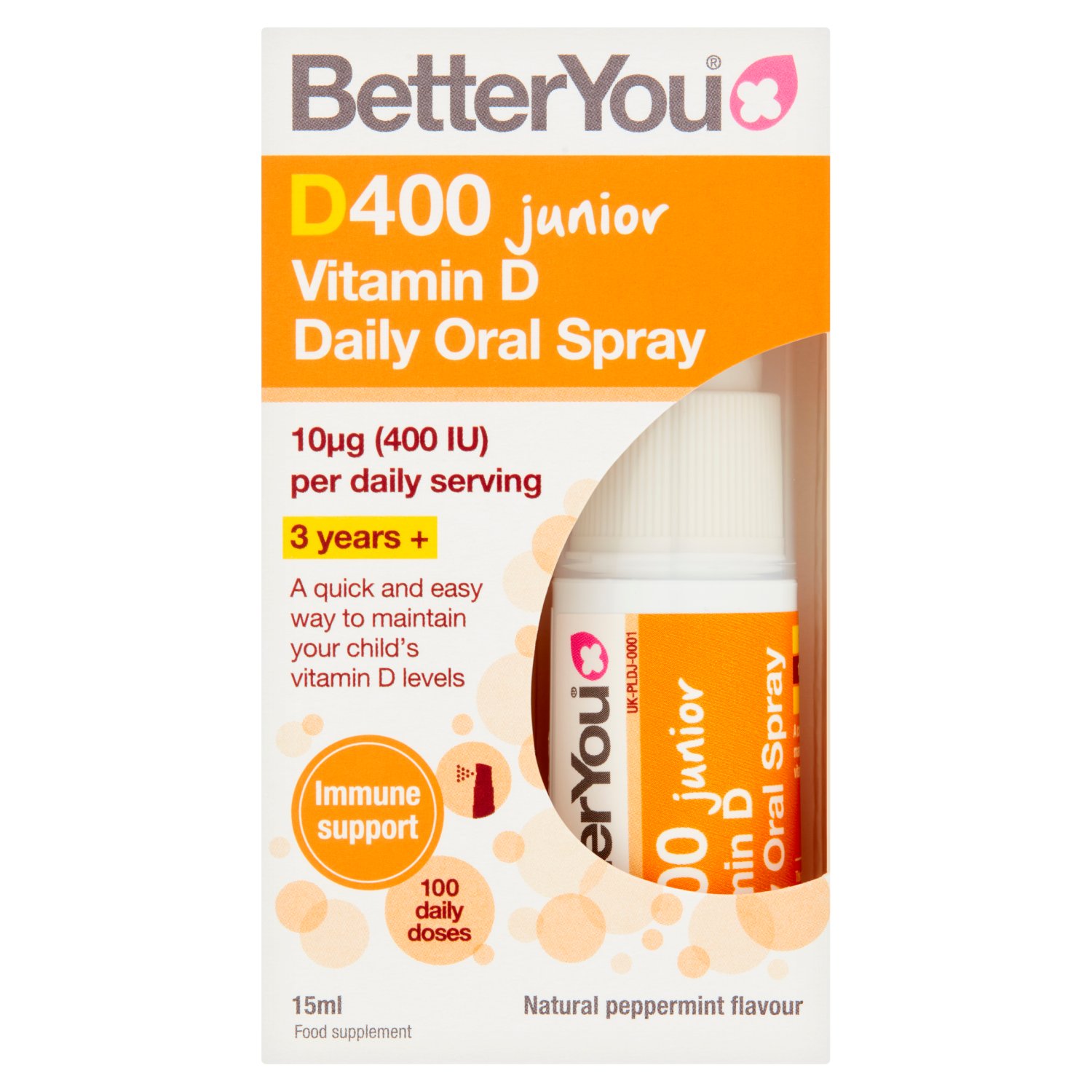 Better You D400 Junior Vitamin D Oral Spray (15 ml)