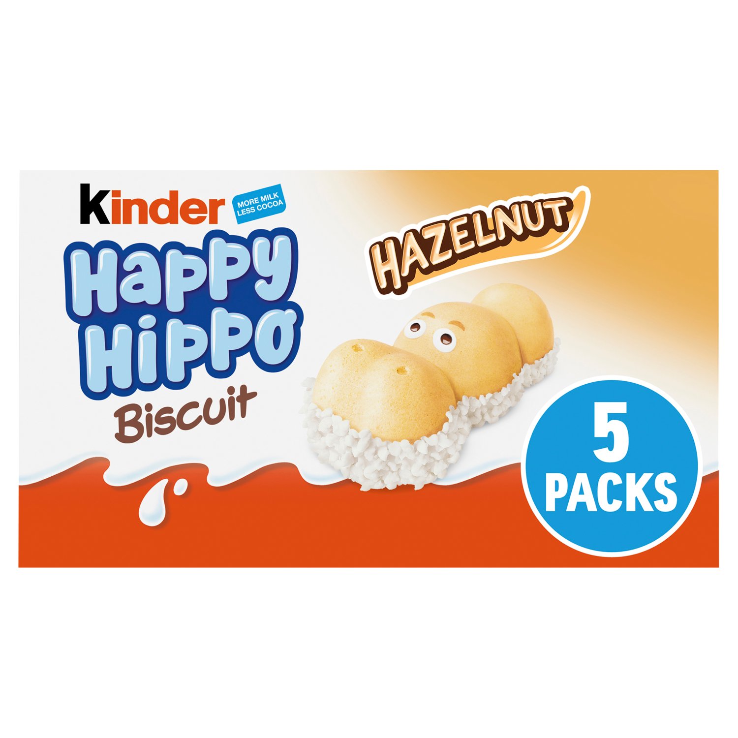 Kinder Hazelnut Happy Hippo 5 Pack (103 g)